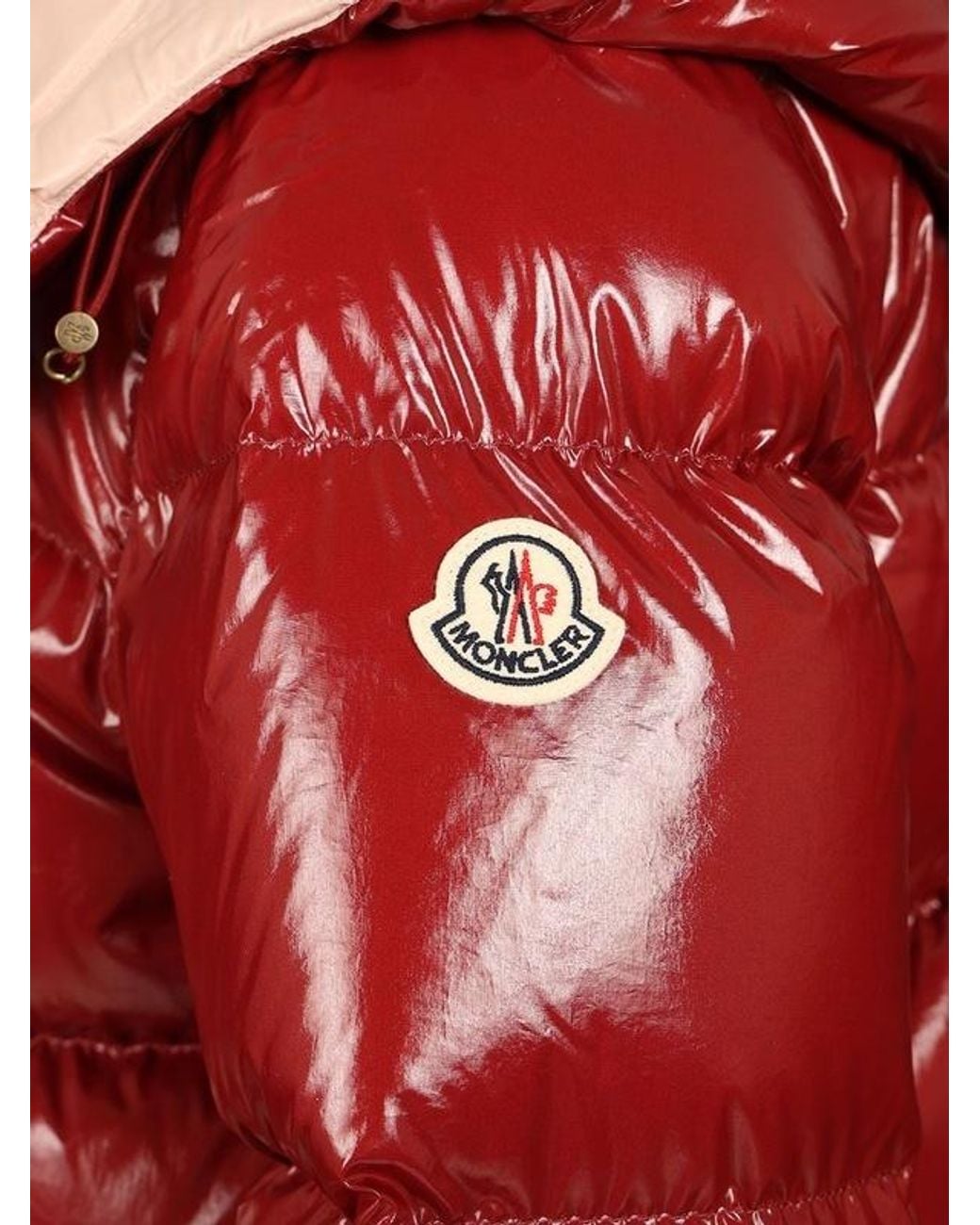 Moncler Red Niveole Short Down Jacket