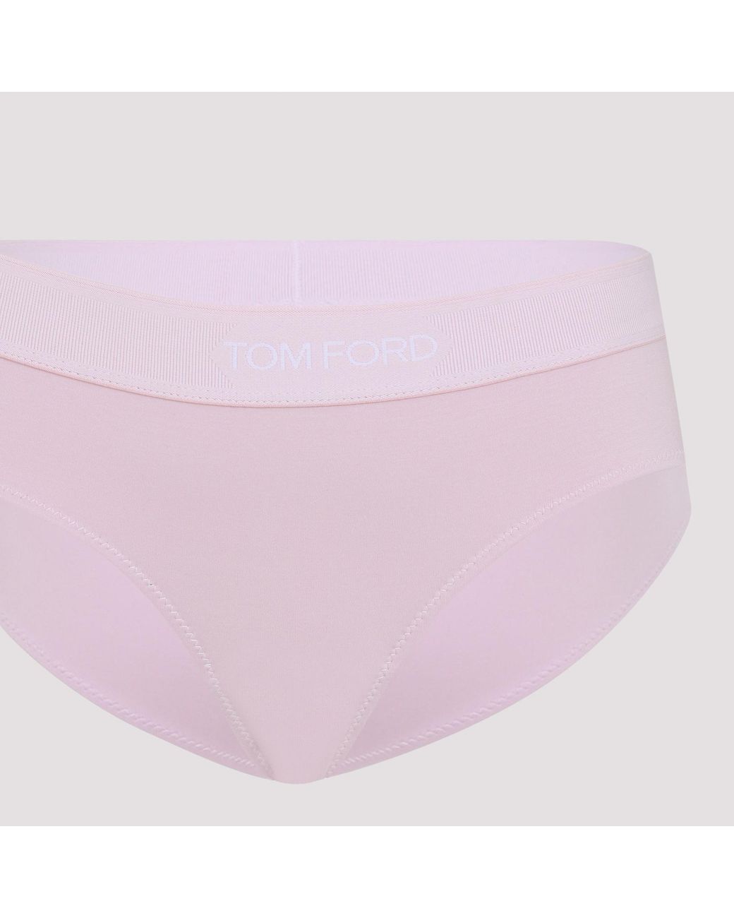 Tom Ford Pink Logo Waistband Briefs