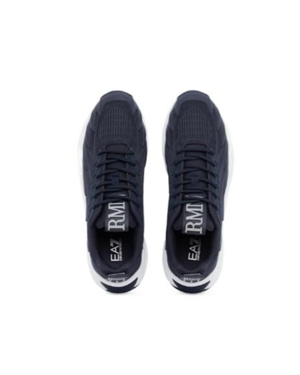 EA7 Blue Logo Detail Sneakers for men