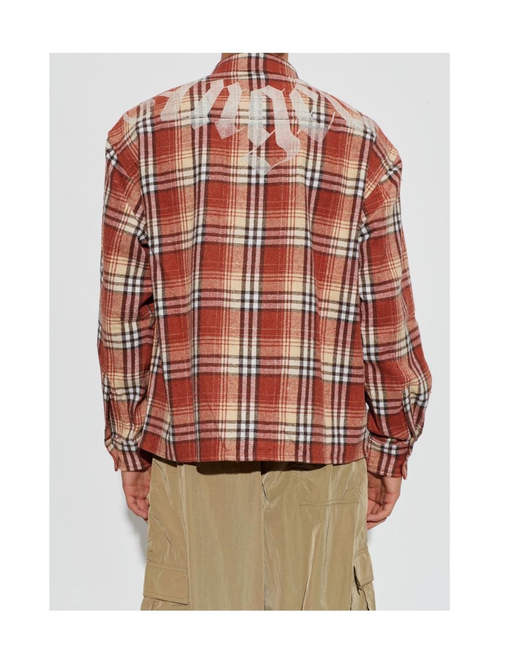Palm Angels Red Long-Sleeved Shirt for men