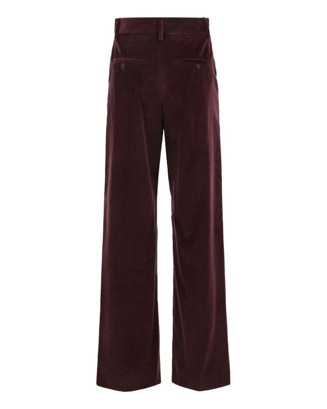 Weekend by Maxmara Red Wkdtania Wide Leg Corduroy Trousers