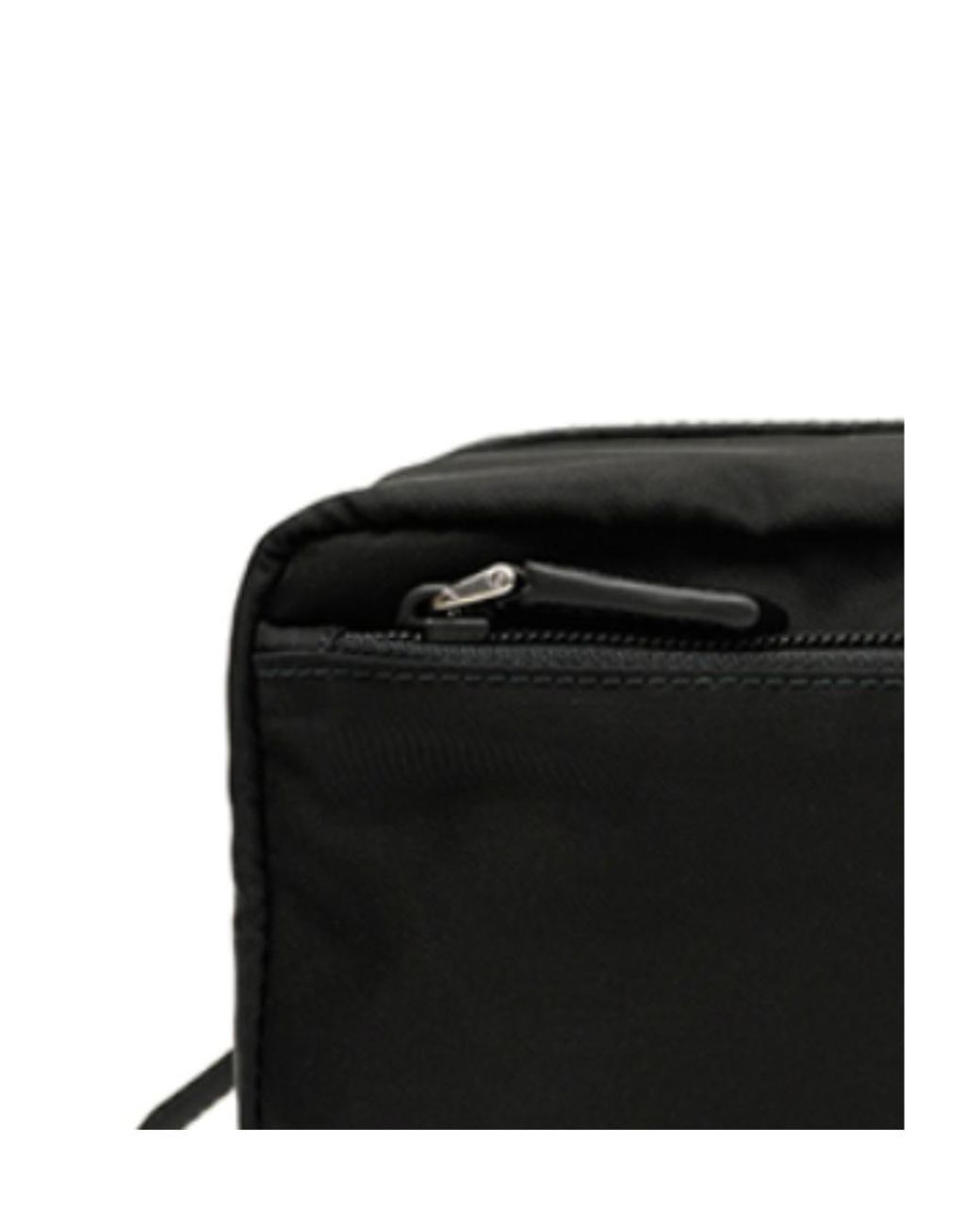 Prada Black Logo Patch Clutch