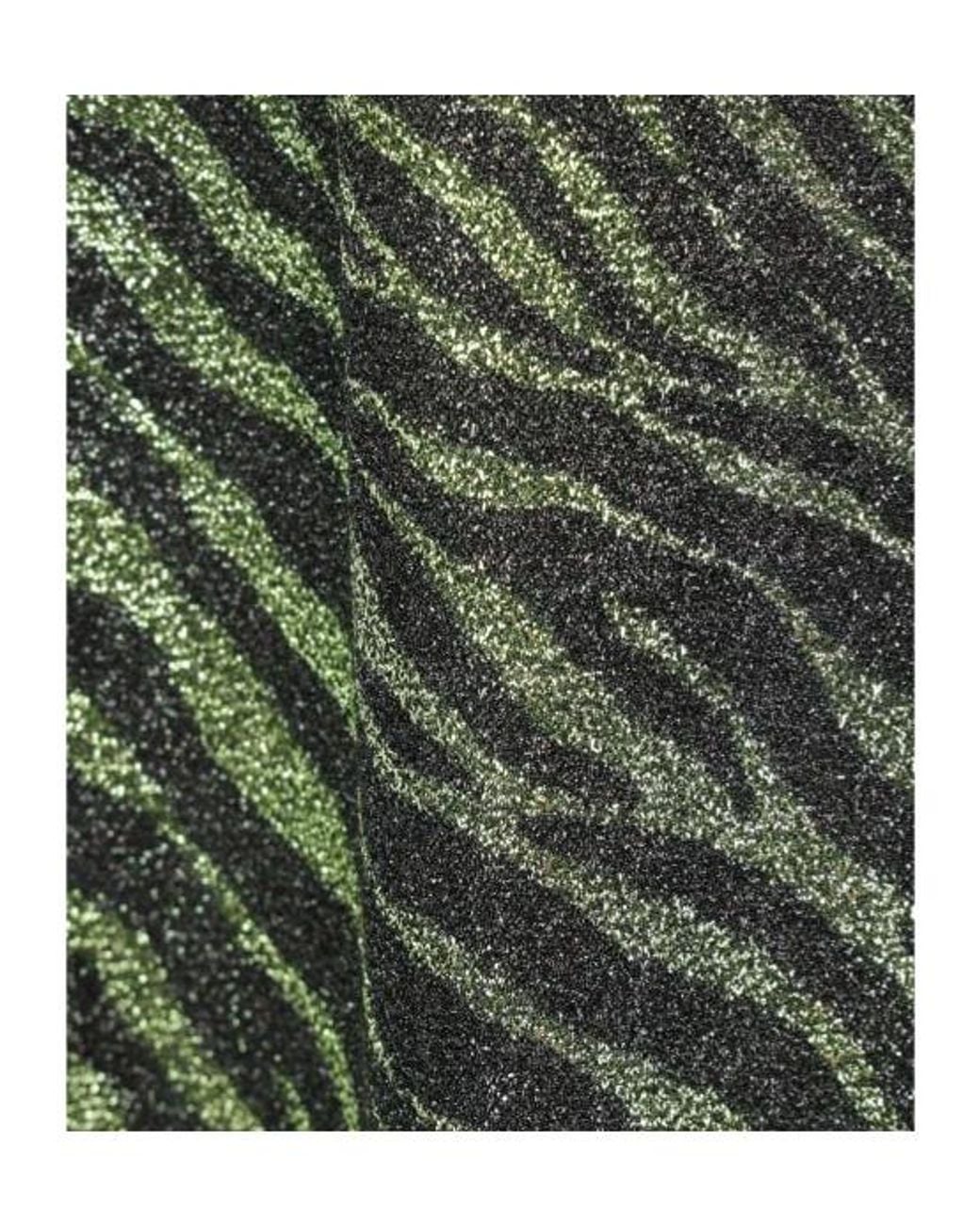 Oseree Green Oséree Animal Printed Straight-Leg Trousers