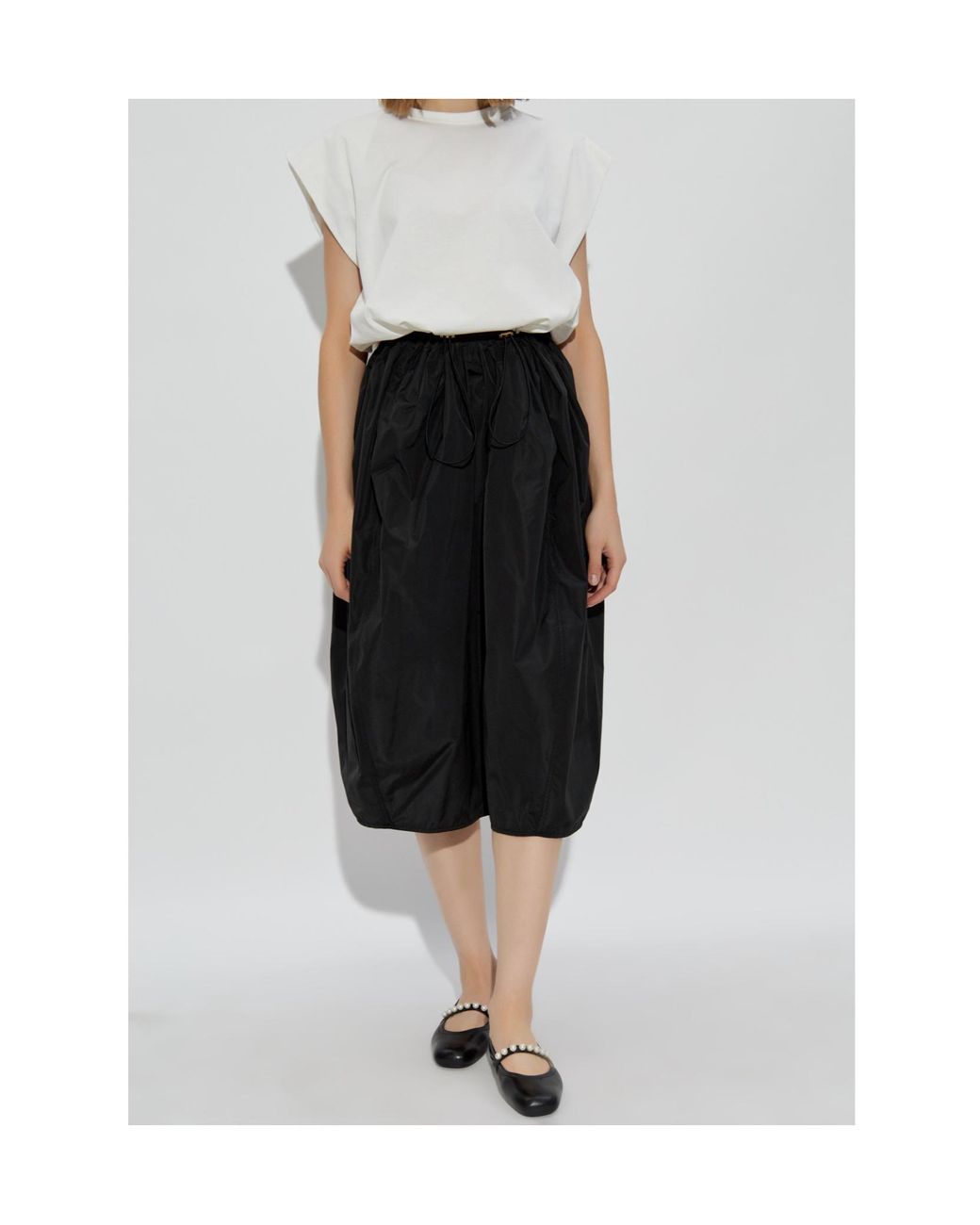 Fabiana Filippi Black Panelled Crewneck Sleeveless Dress