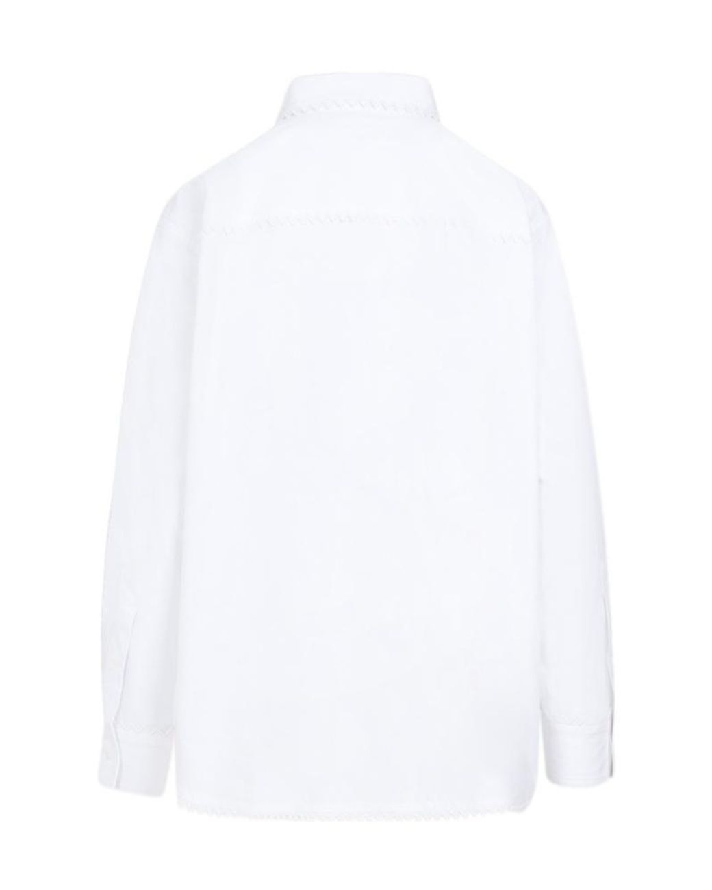 Bottega Veneta White Long Sleeved Buttoned Shirt