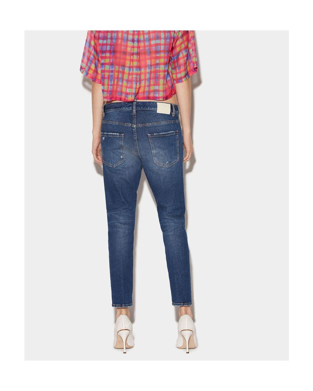 DSquared² Blue Cool Girl Cropped Jeans