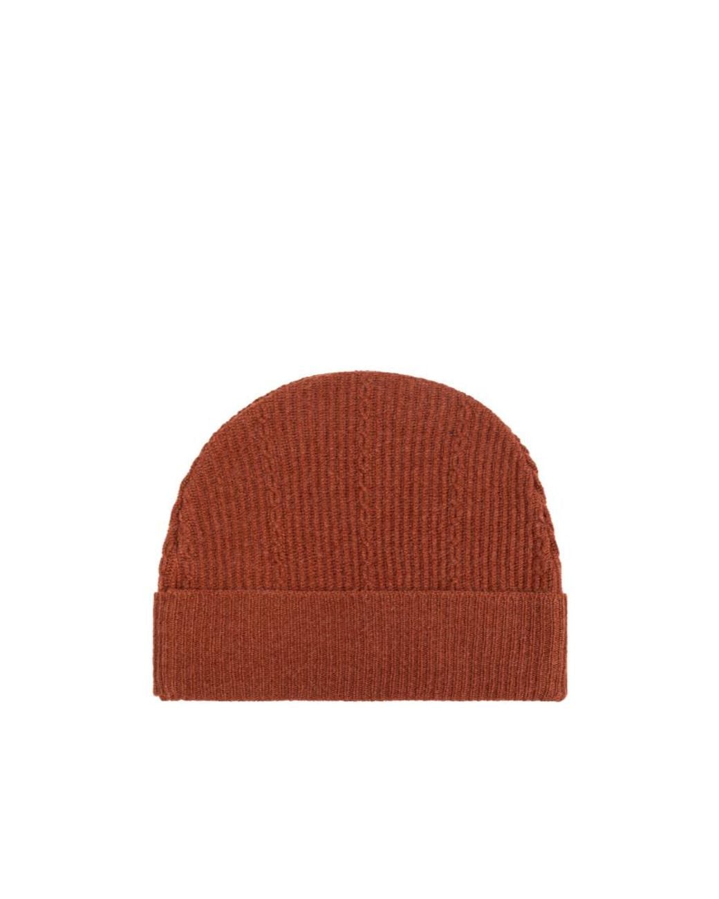 Etro Brown Logo Embroidered Knitted Beanie
