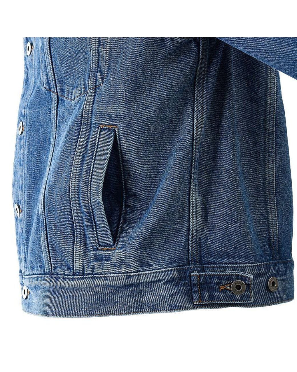 Loewe Blue Anagram Buttoned Jacket for men