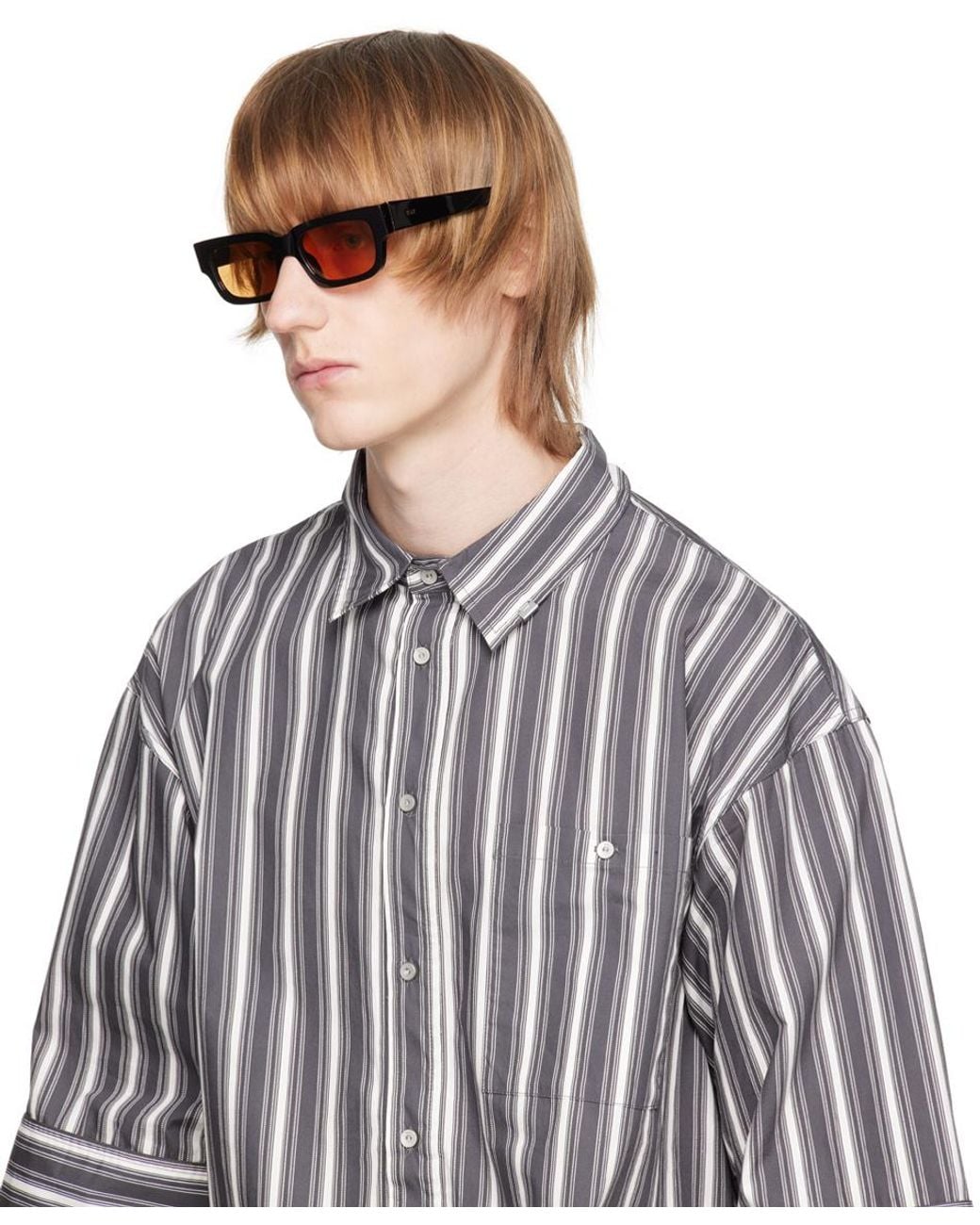 Retrosuperfuture Multicolor Rectangular Sunglasses for men