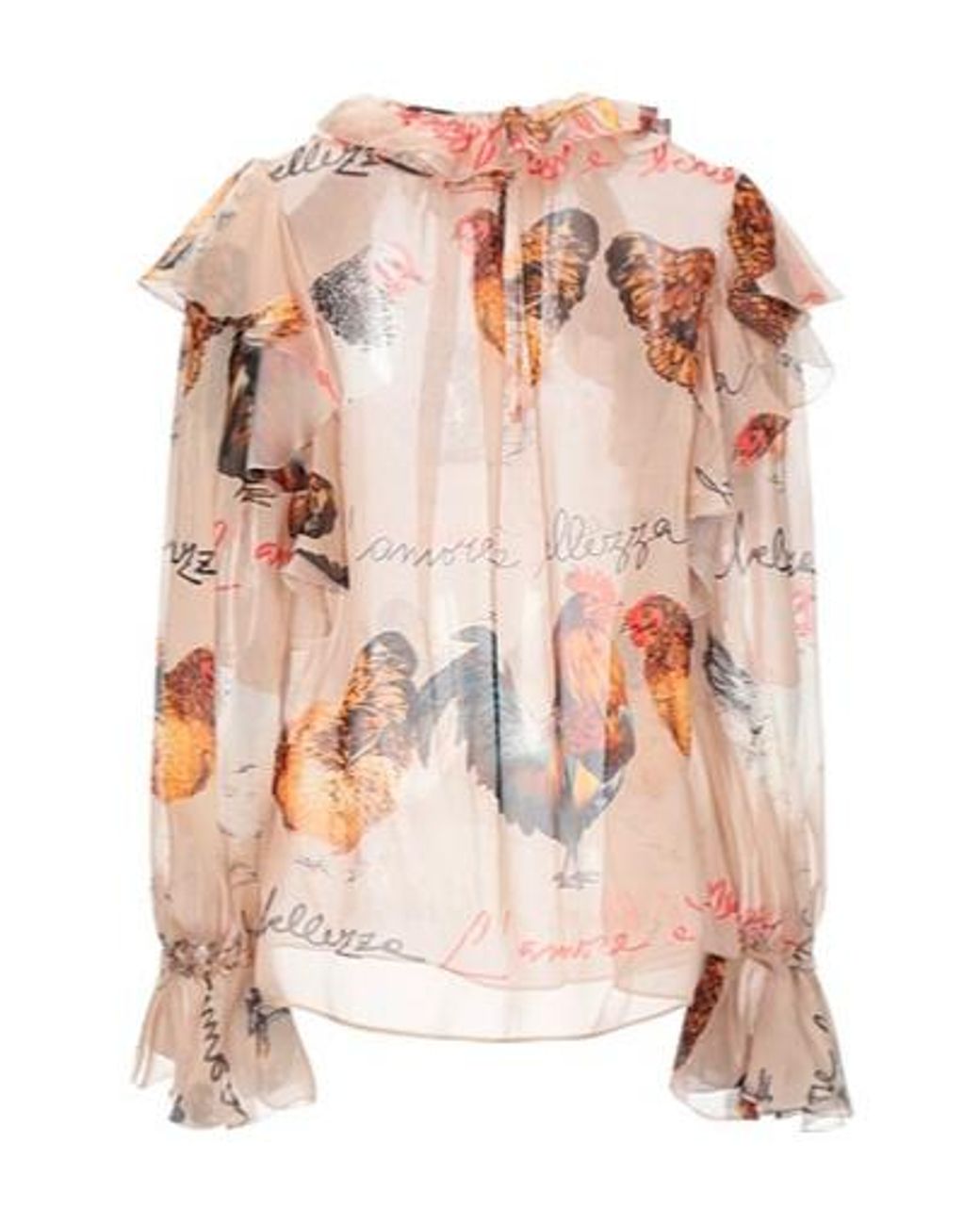 Dolce & Gabbana Pink Long-Sleeved Round-Neck Top