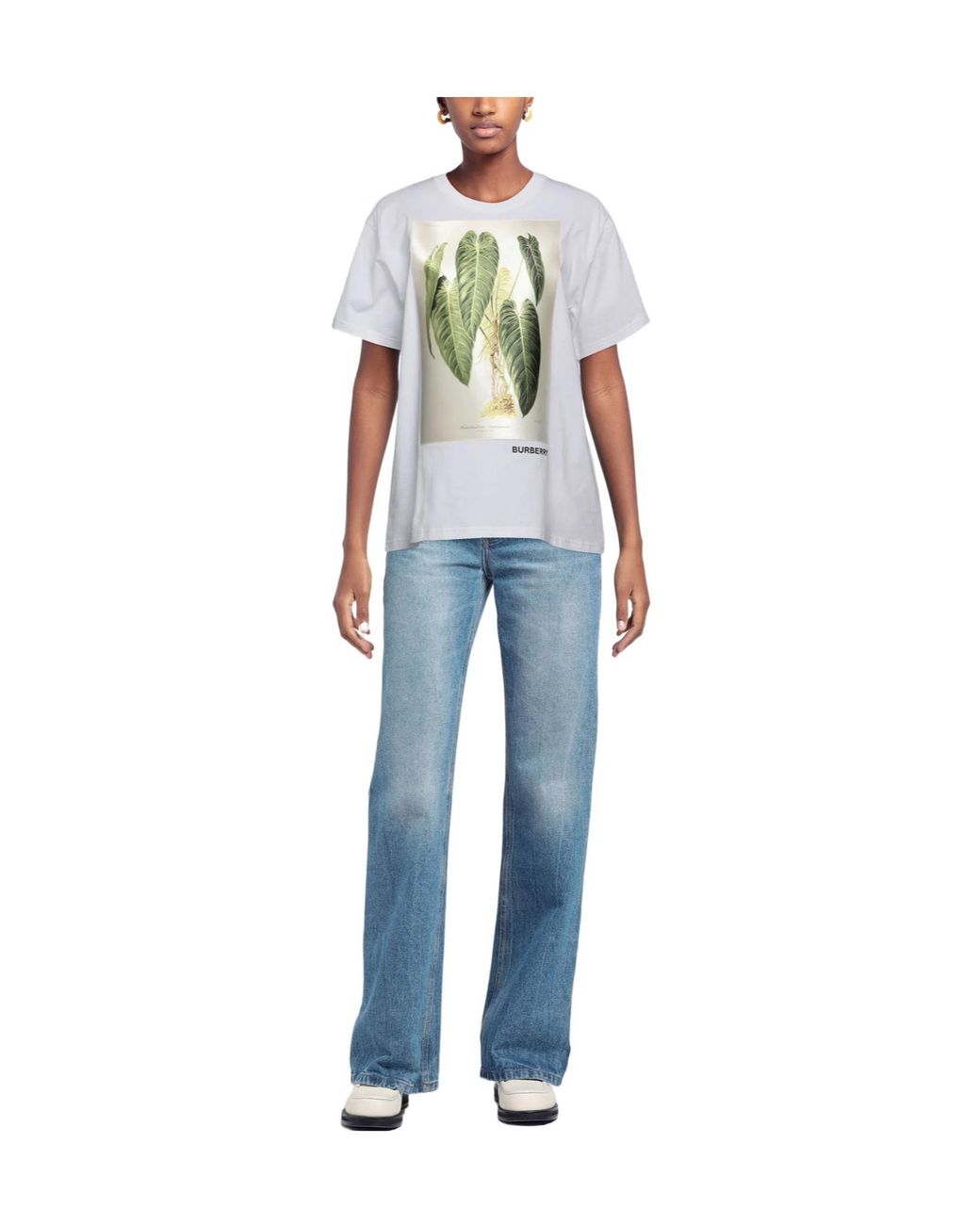 Burberry White Printed T-Shirt