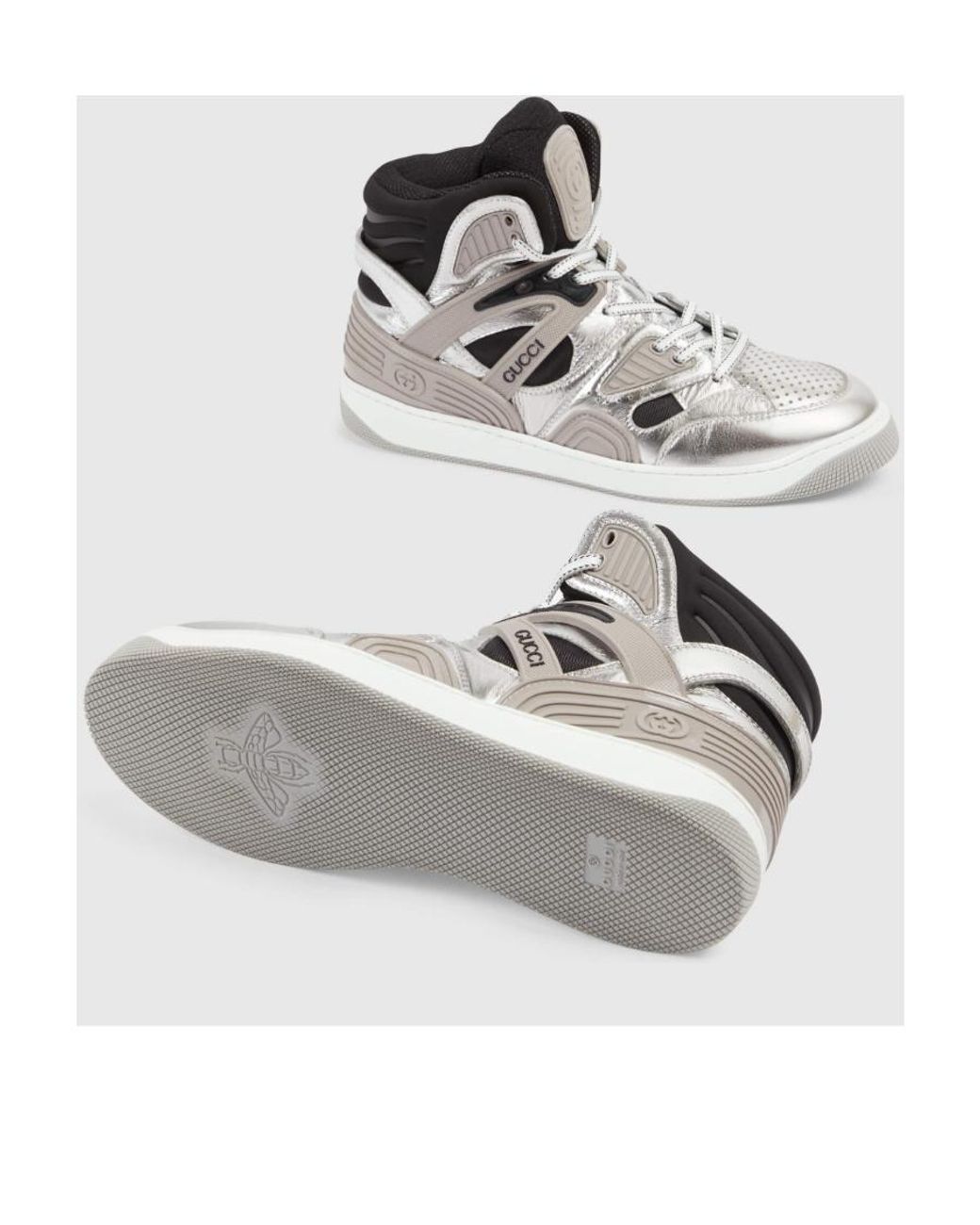 Gucci Multicolor Basket High-Top Sneakers for men
