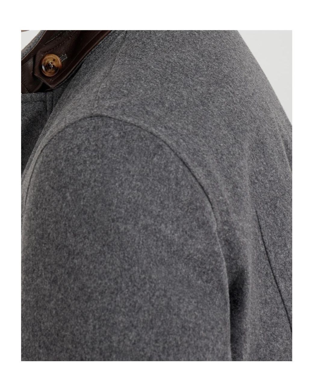 Brunello Cucinelli Gray Belted Padded Jacket for men