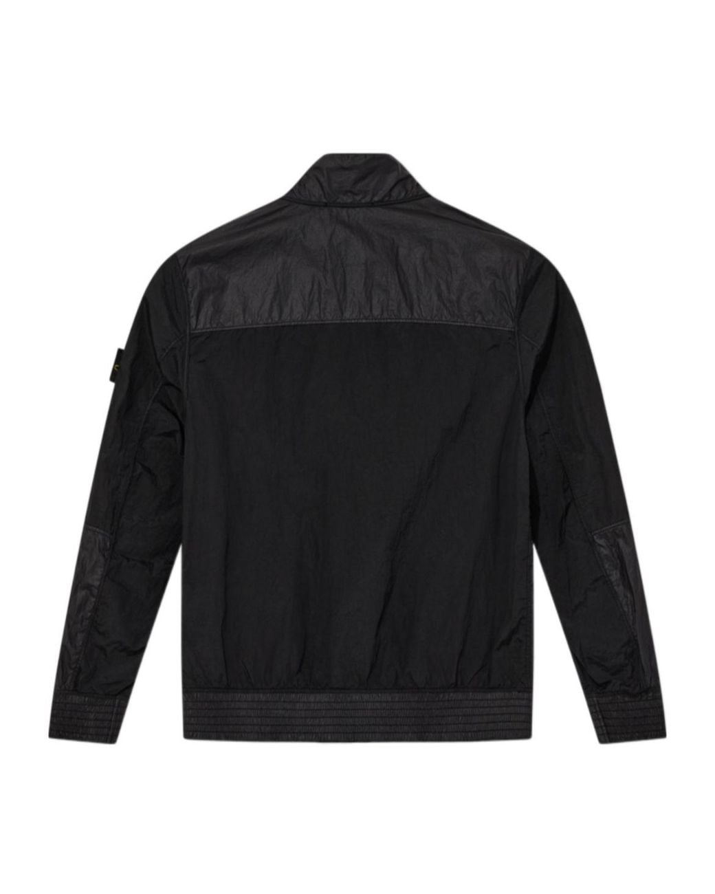 Stone Island Black Zip Up Long-Sleeved Jacket for men