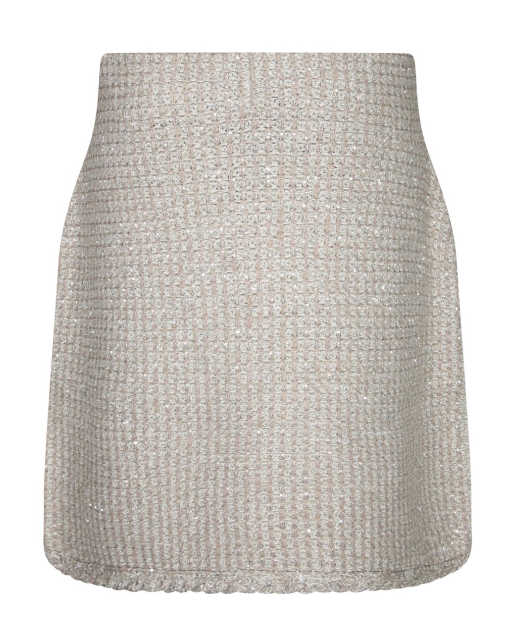 Fabiana Filippi Gray Tweed Straight Skirt