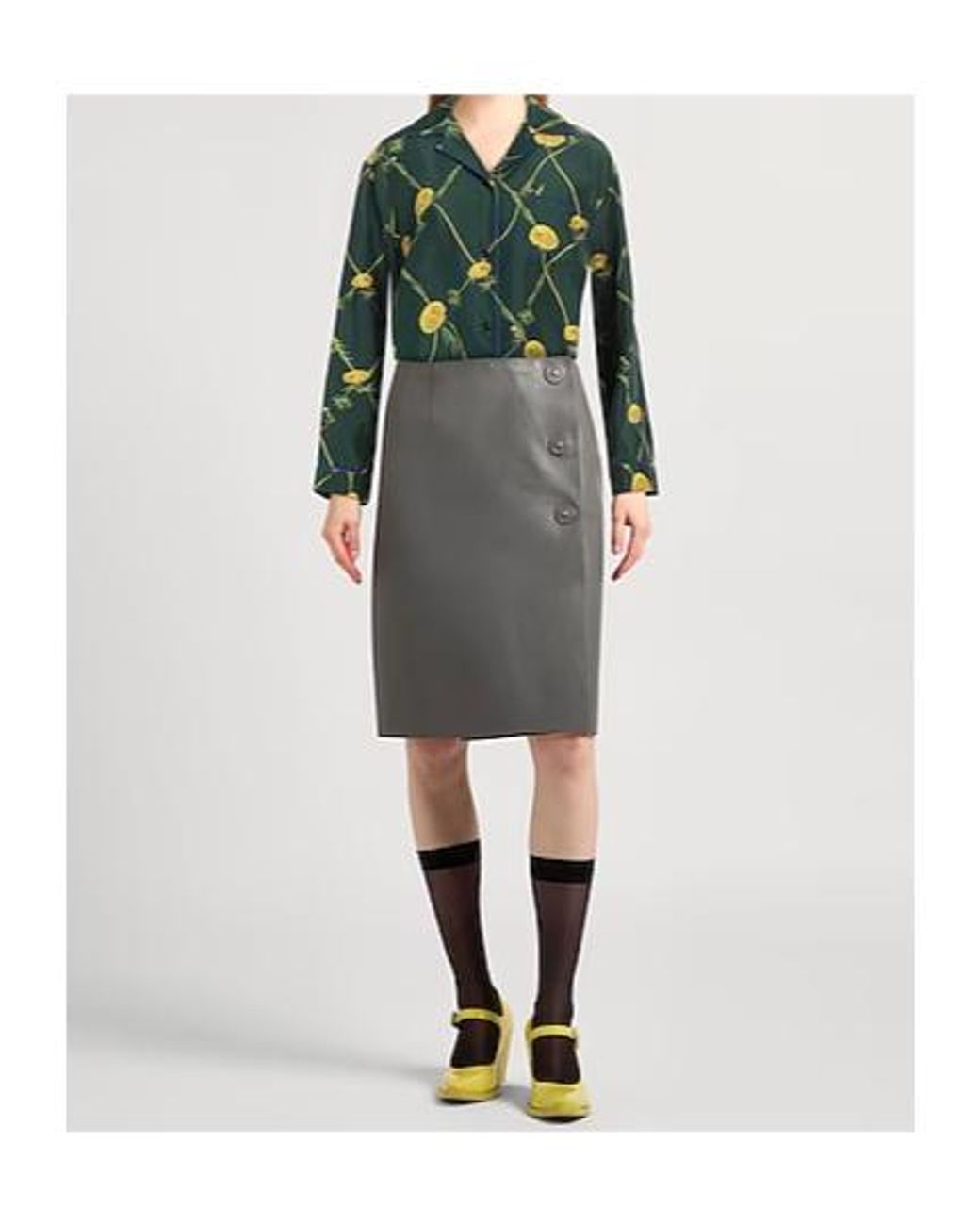 Burberry Green Silk Shirts Blouses