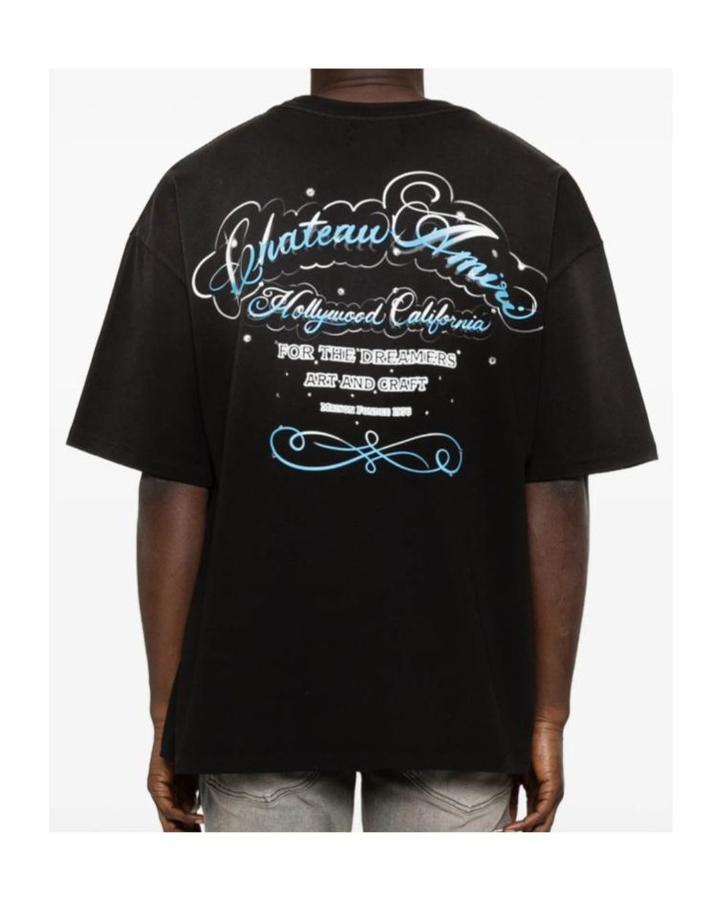 Amiri Black Ma Core Crewneck T-Shirt for men