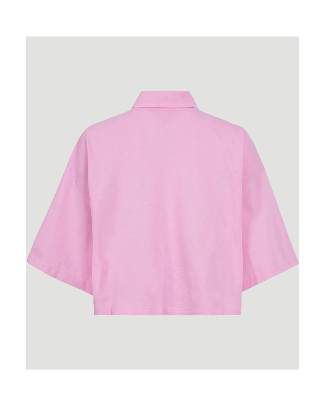 Bottega Veneta Pink Short Sleeved Buttoned Polo Top