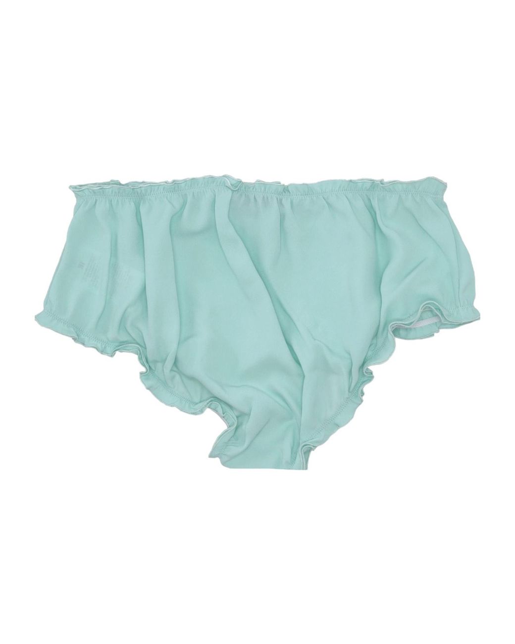 Vivetta Blue Ruffled Bow Briefs