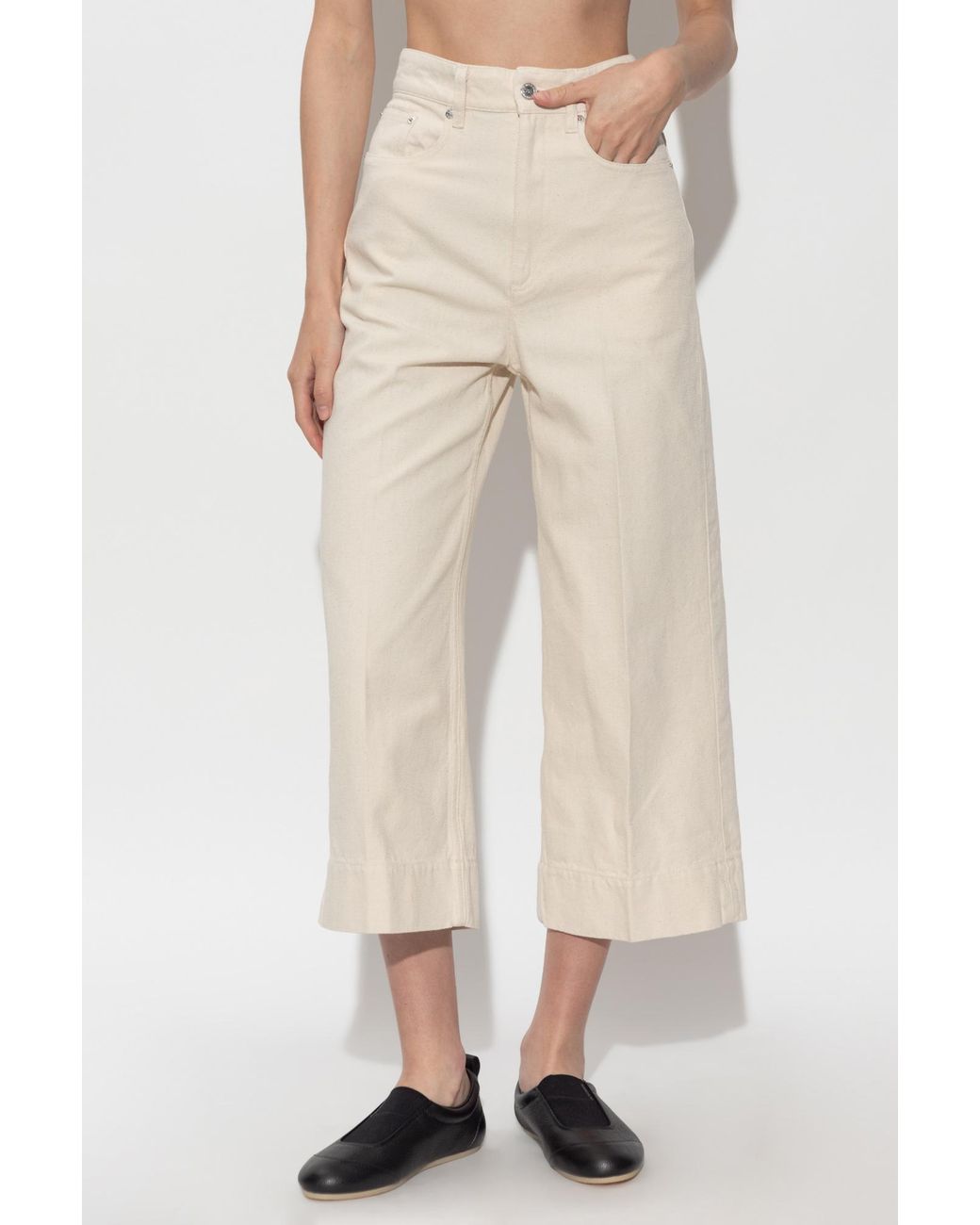 A.P.C. White Thelma Straight Leg Jeans