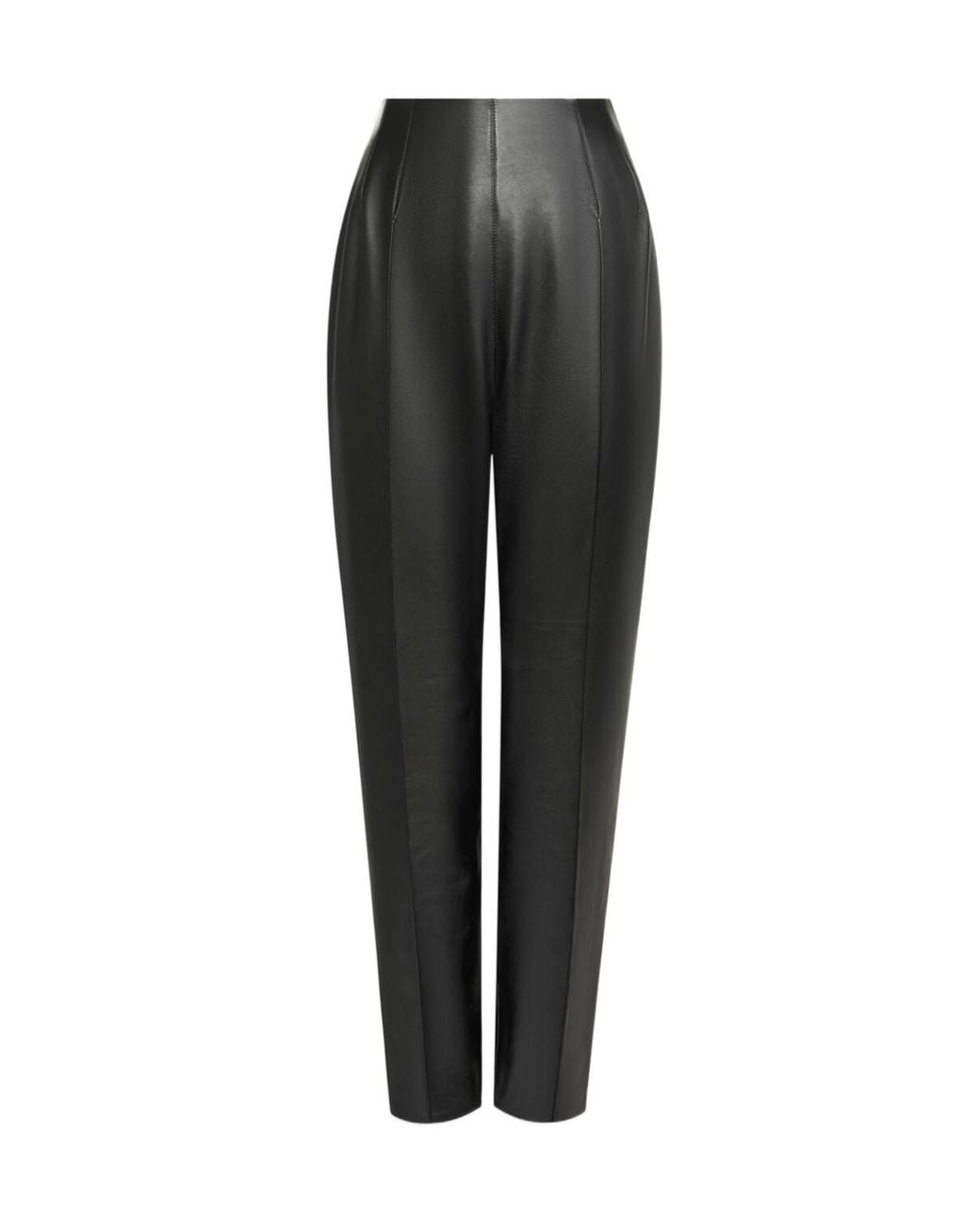 Alaïa Black Tapered Lambskin Pants