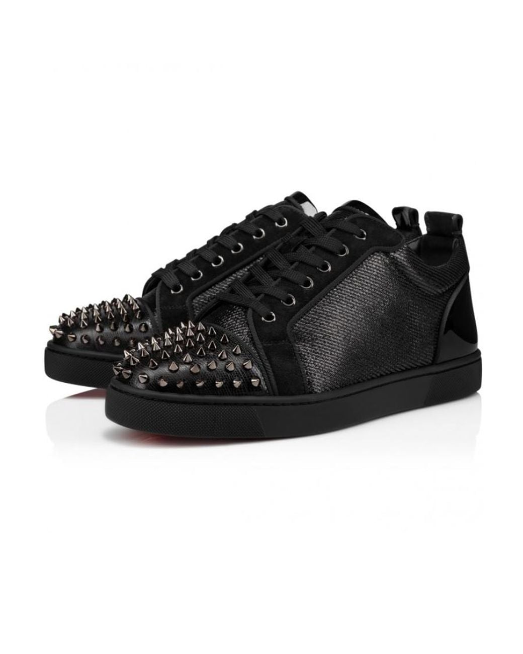 Christian Louboutin Black Logo Sports Shoes for men