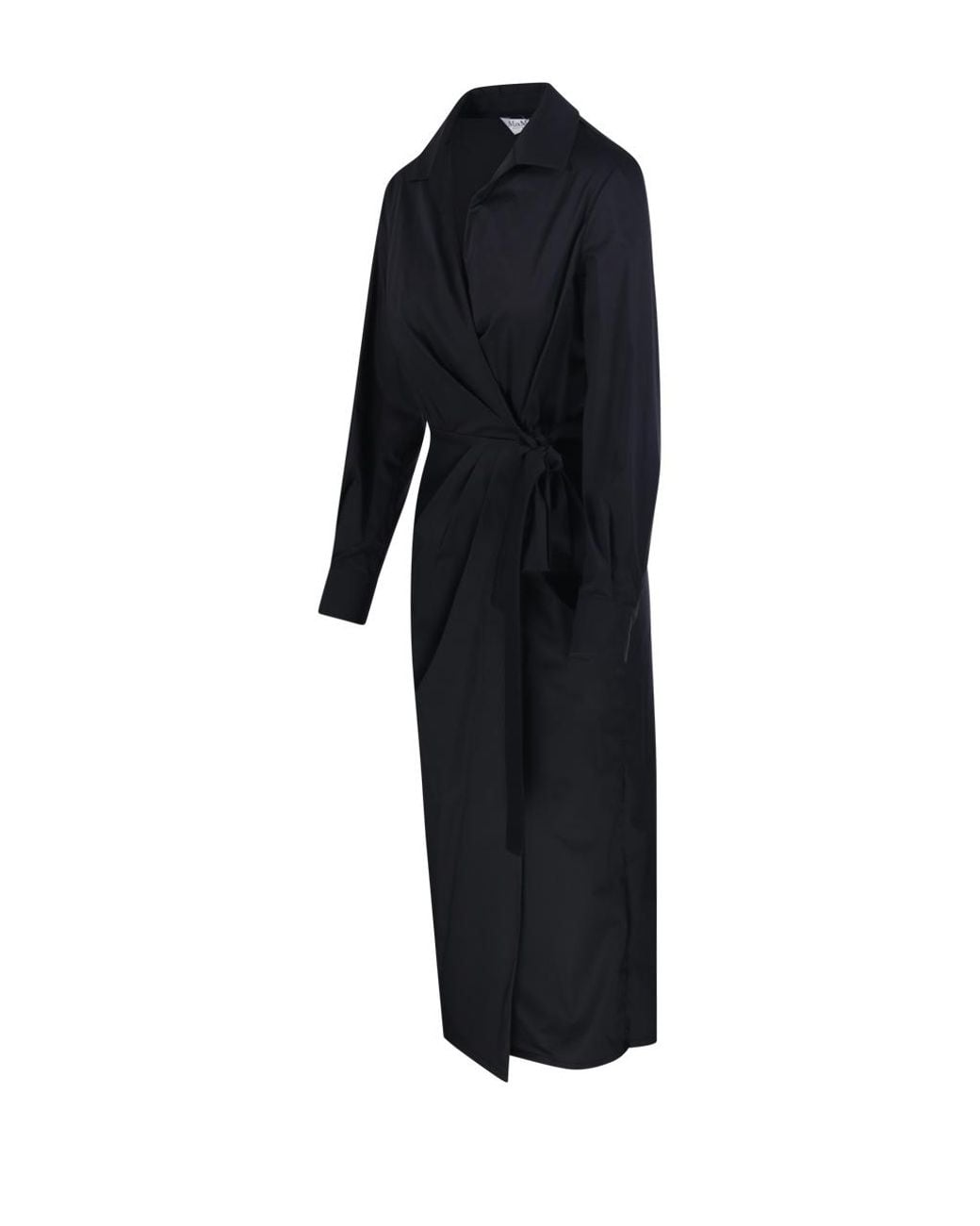 Max Mara Blue Mxmottelia Belted Wrap Dress