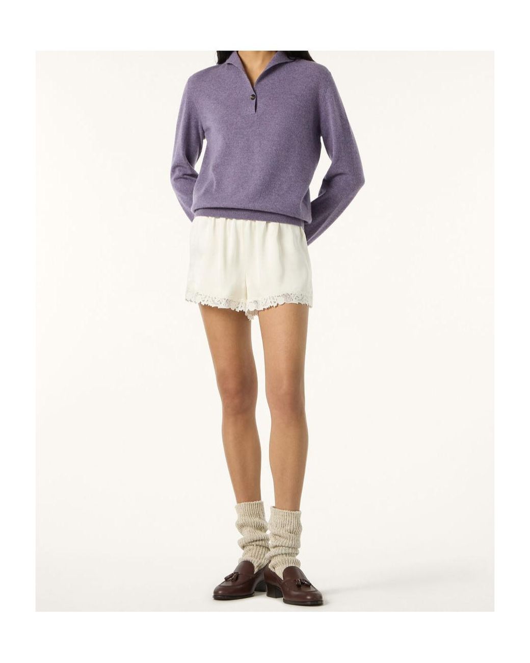 Loro Piana Purple Sergio Polo Shirt