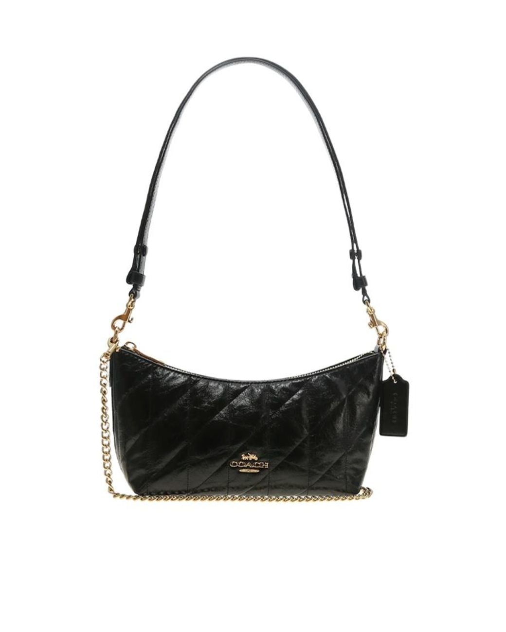 COACH Black Zippered Shoulder Bag