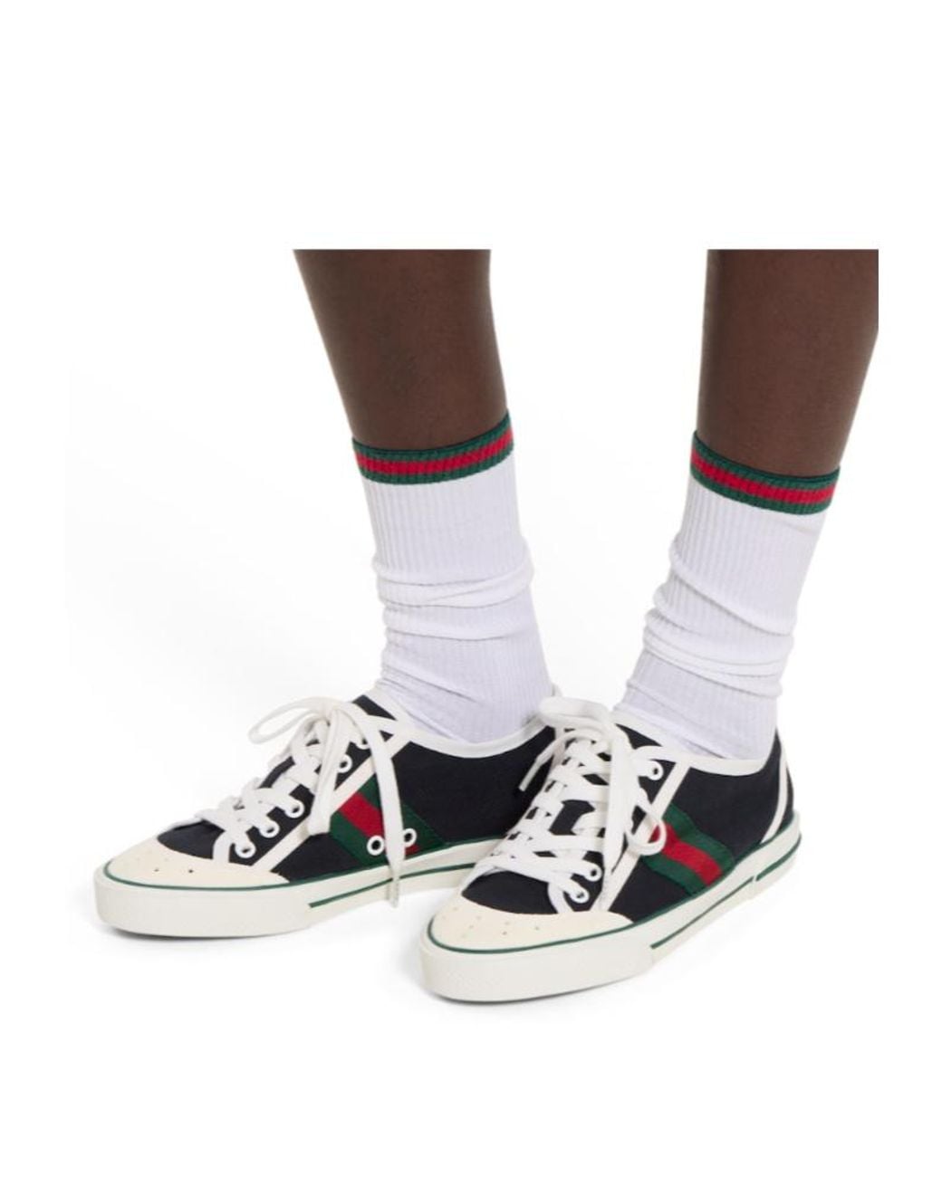 Gucci Multicolor Web-Stripe Low-Top Sneakers