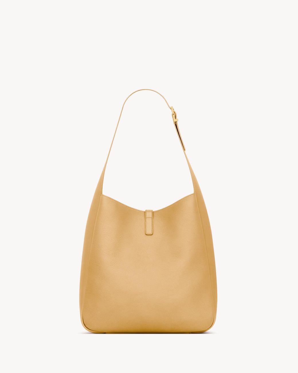 Saint Laurent Natural Le 5 À 7 Logo Plaque Large Shoulder Bag