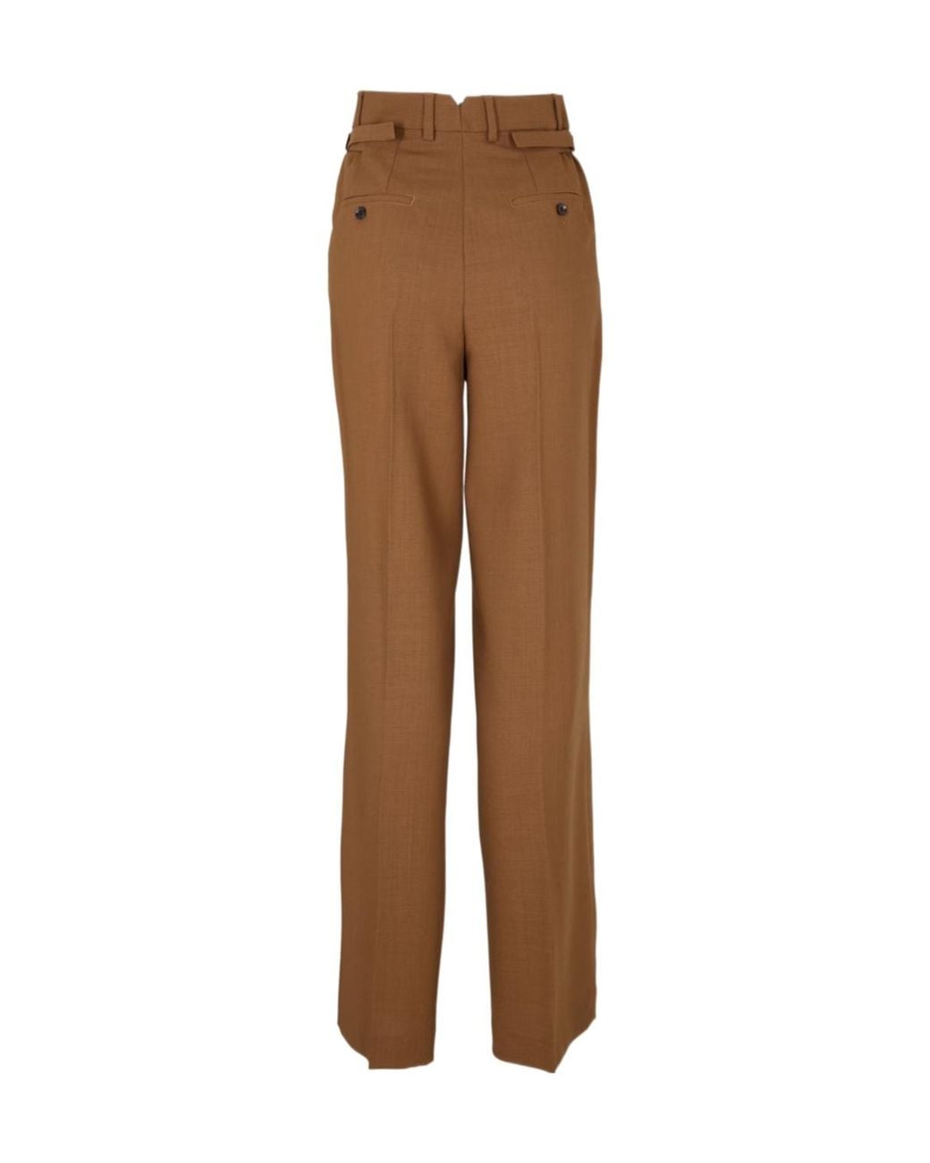 AMI Brown Wide Leg Trousers