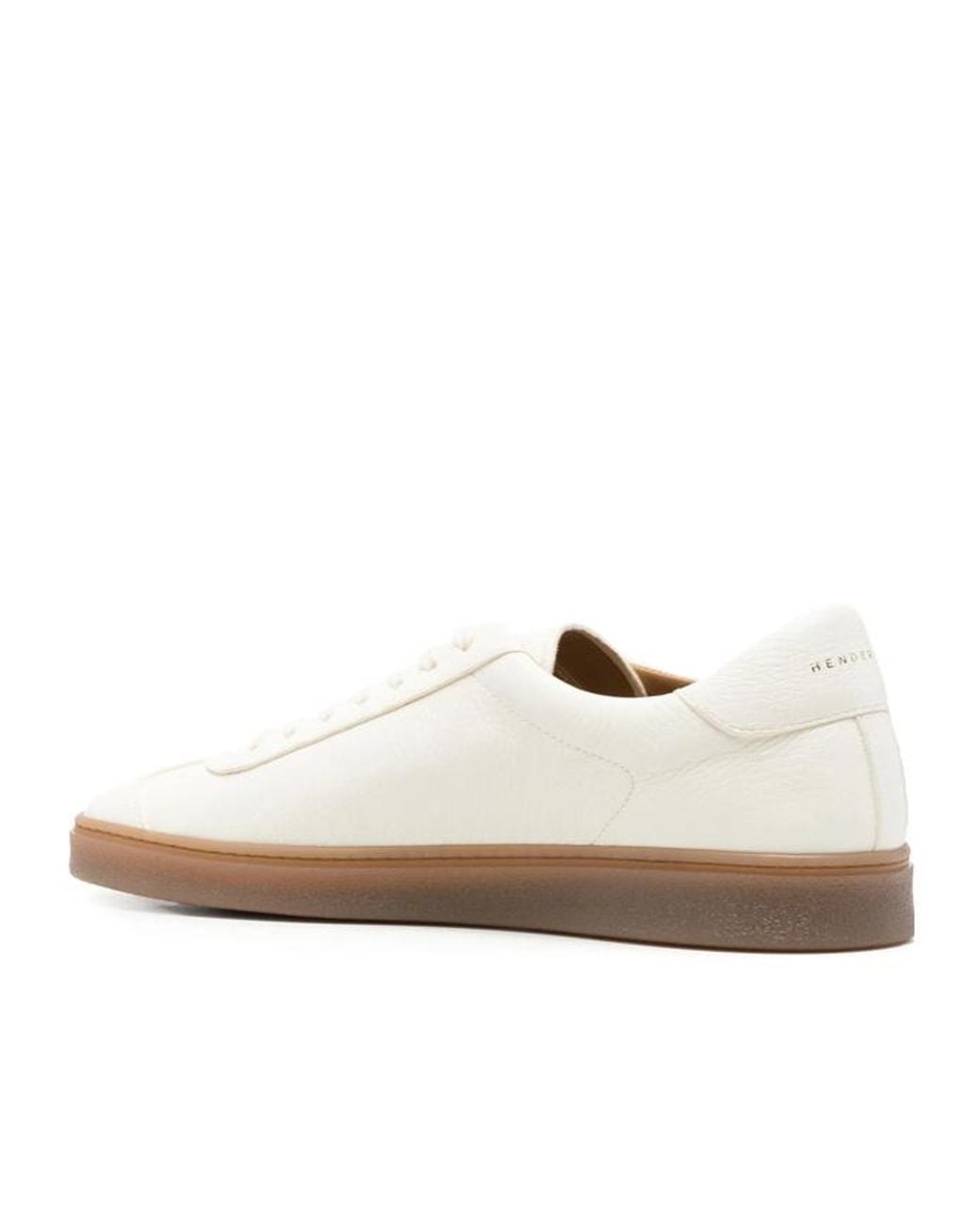 Henderson White Round-Toe Sneakers for men