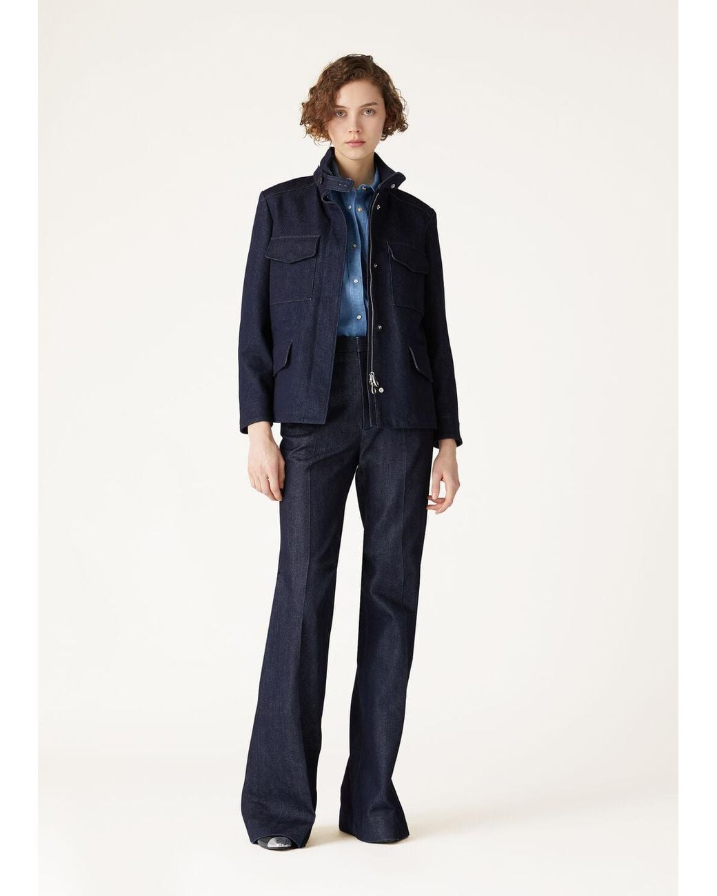 Loro Piana Blue Traveller Denim Coat
