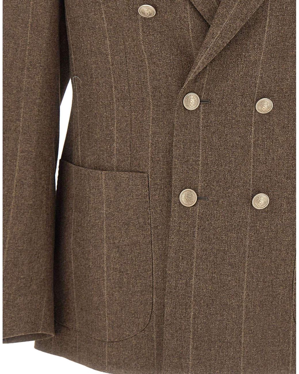 Eleventy Brown Long-Sleeve Jacket for men
