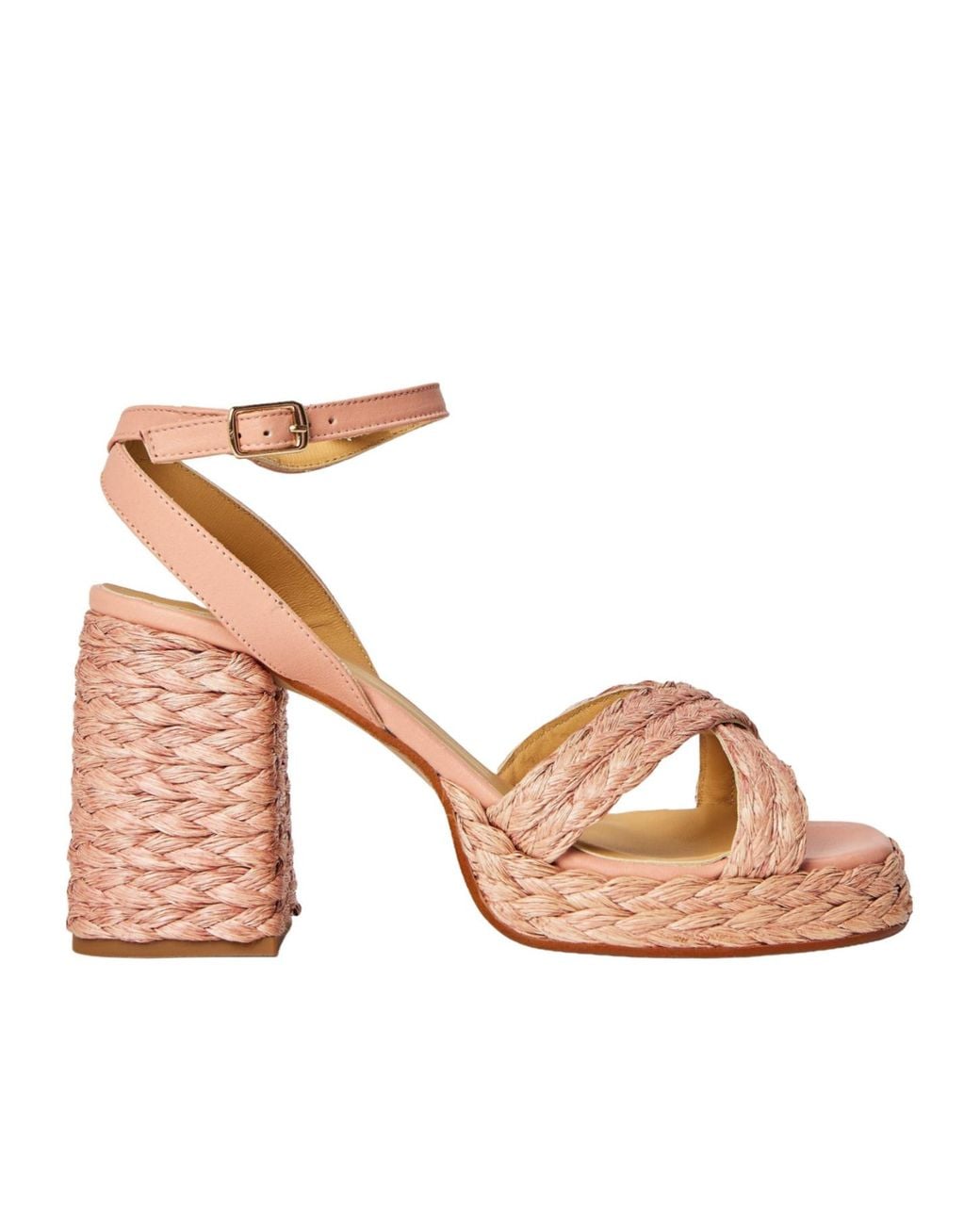 Castaner Pink Platform Heeled Sandals