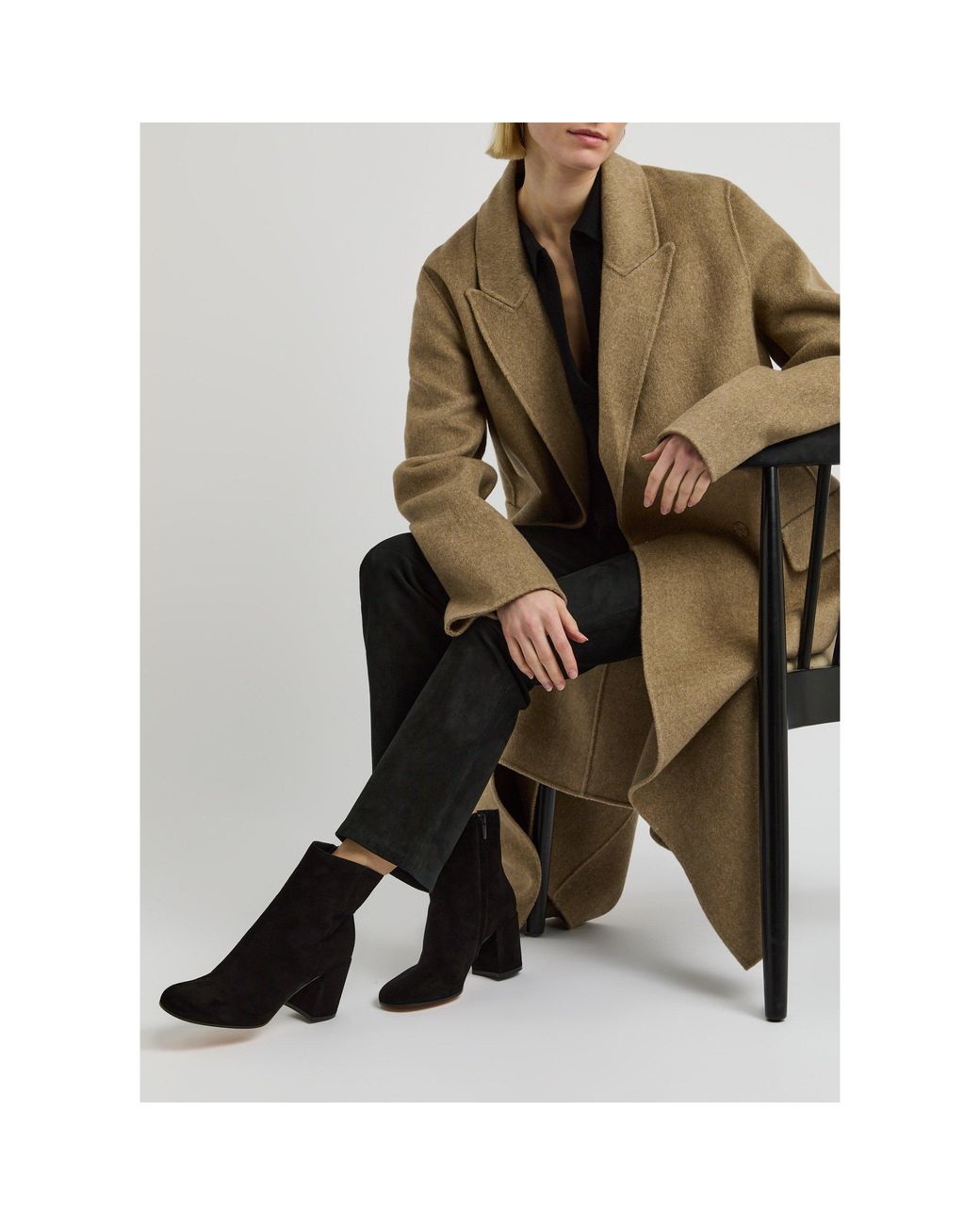 Gianvito Rossi Black Suede Heeled Ankle Boots