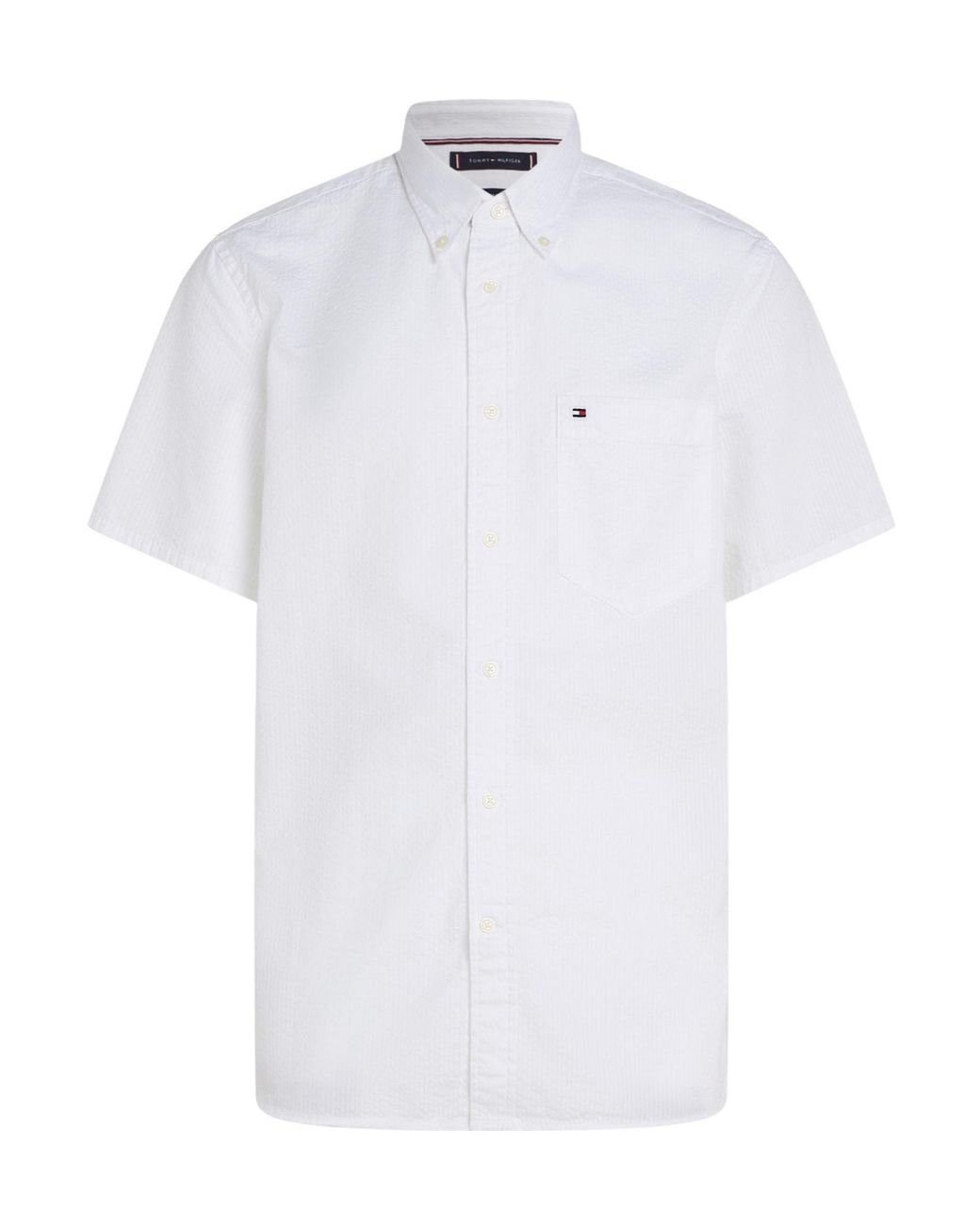 Tommy Hilfiger White Sleeved Buttondown Shirt for men