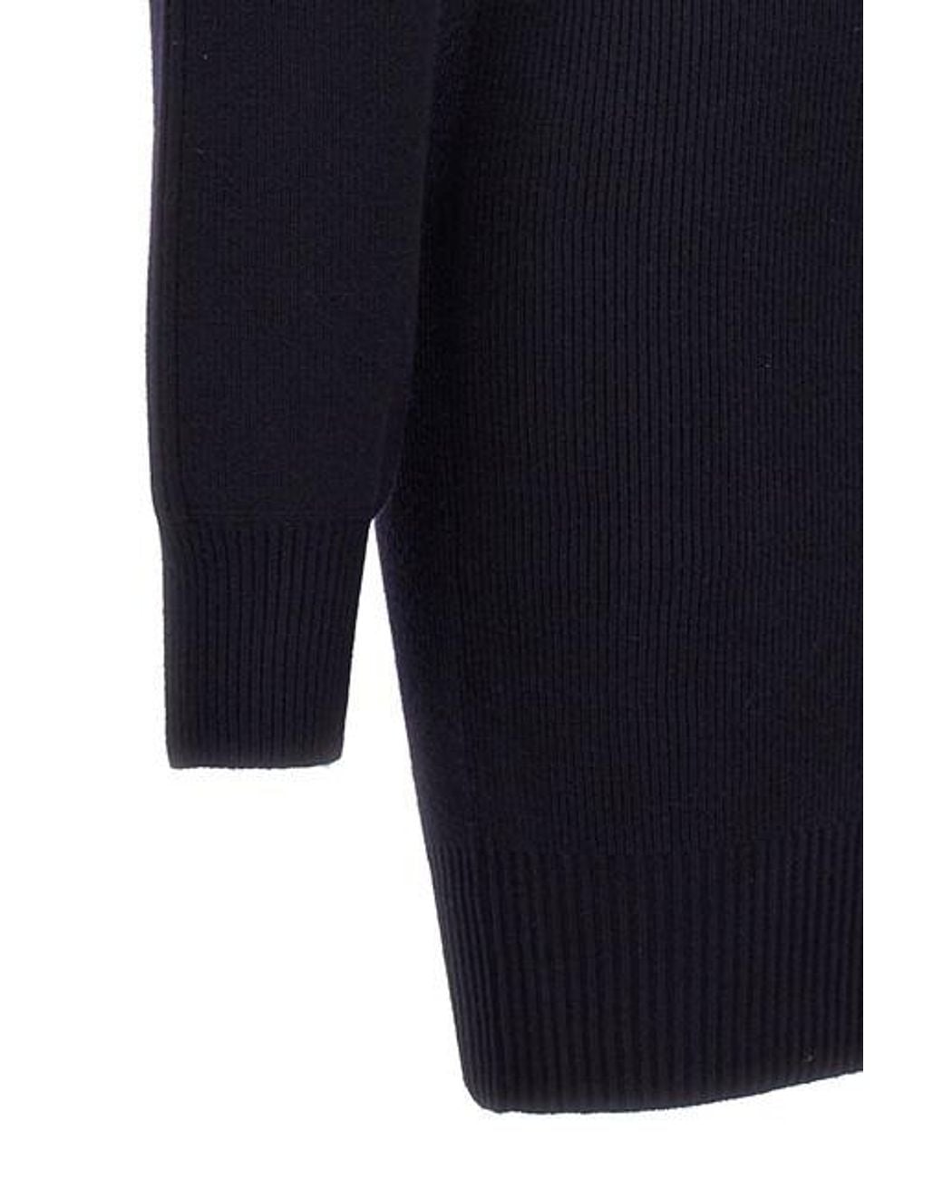 Stella McCartney Blue High-Neck Knitted Dress