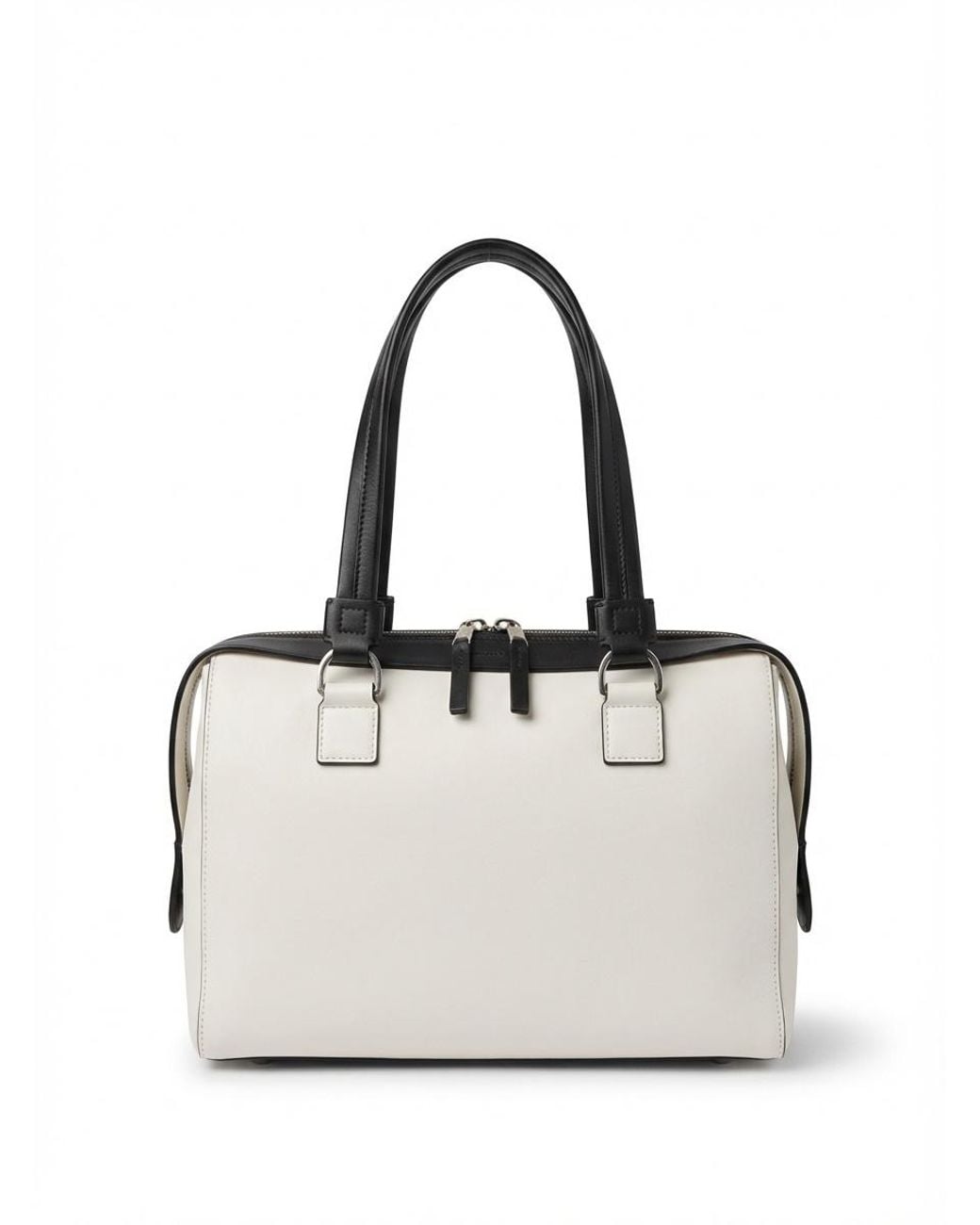 Sportmax White Zippered Shoulder Bag