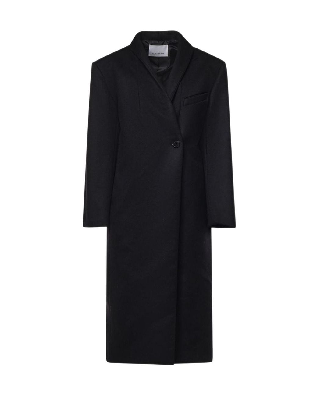 Frankie Shop Black Oversized Long Coats
