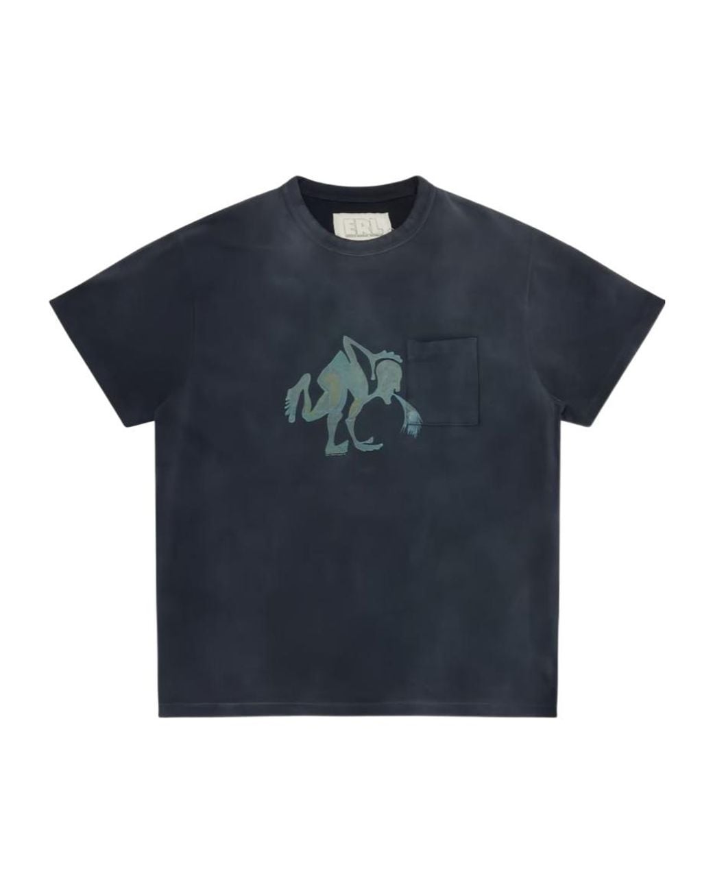 ERL Blue Short-Sleeved T-Shirt for men
