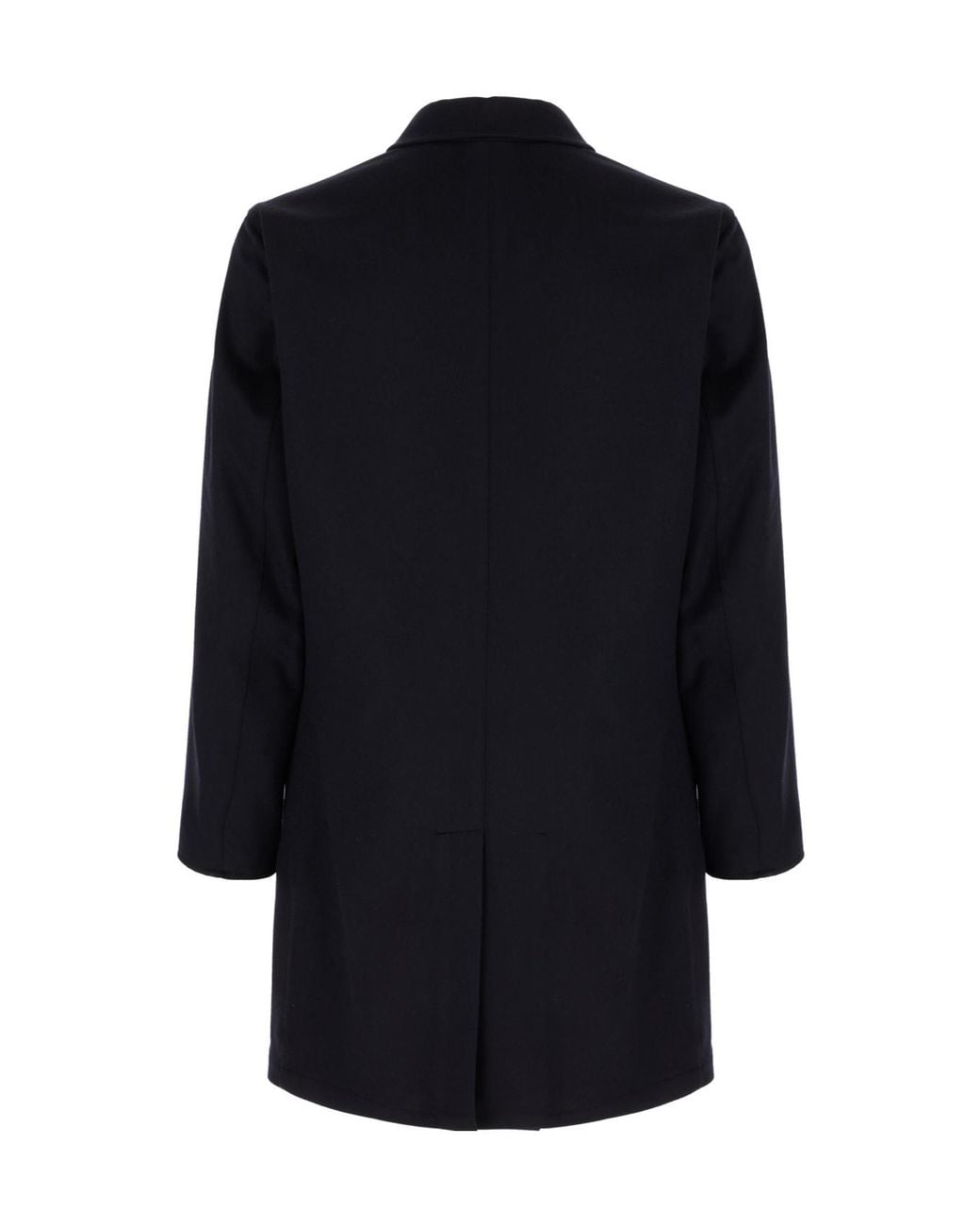 KIRED Blue Cashmere Button-Up Coat for men
