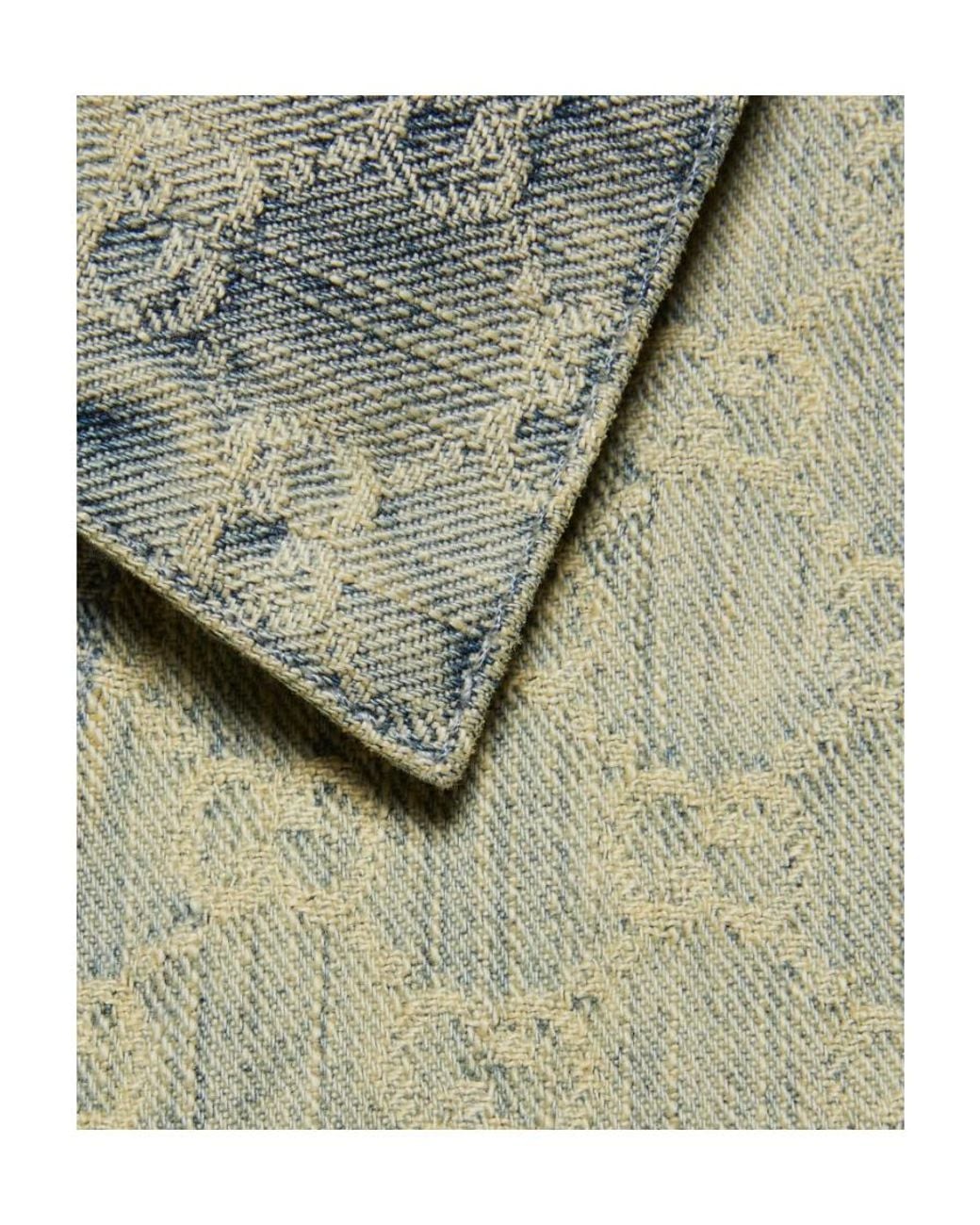 Gucci Gray Gg Jacquard Denim Jacket