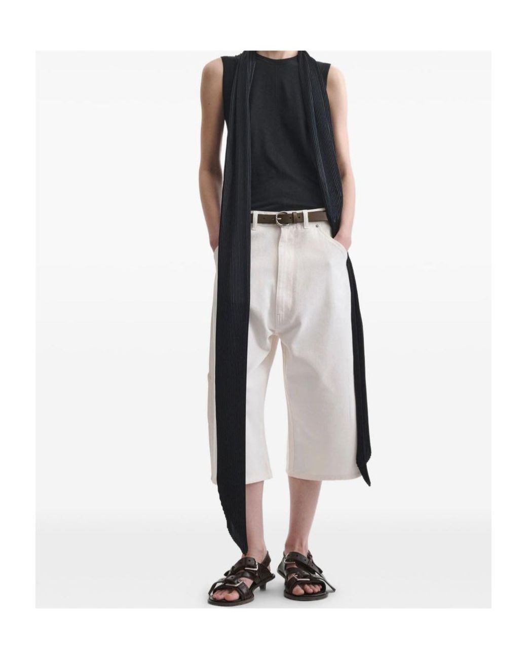 Phoebe Philo White Carpenter Shorts
