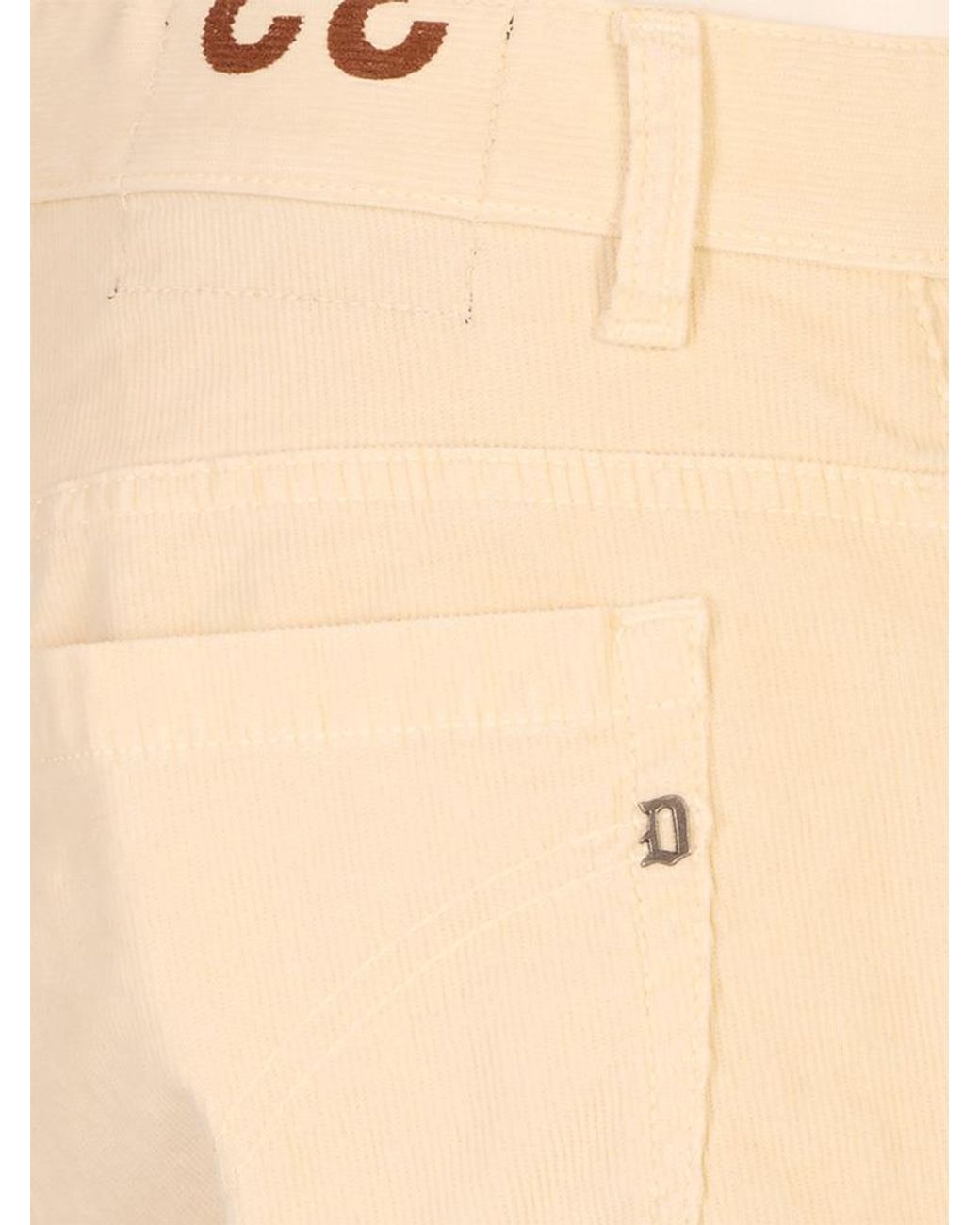 Dondup Natural Corduroy-Effect Slim-Fit Trousers for men