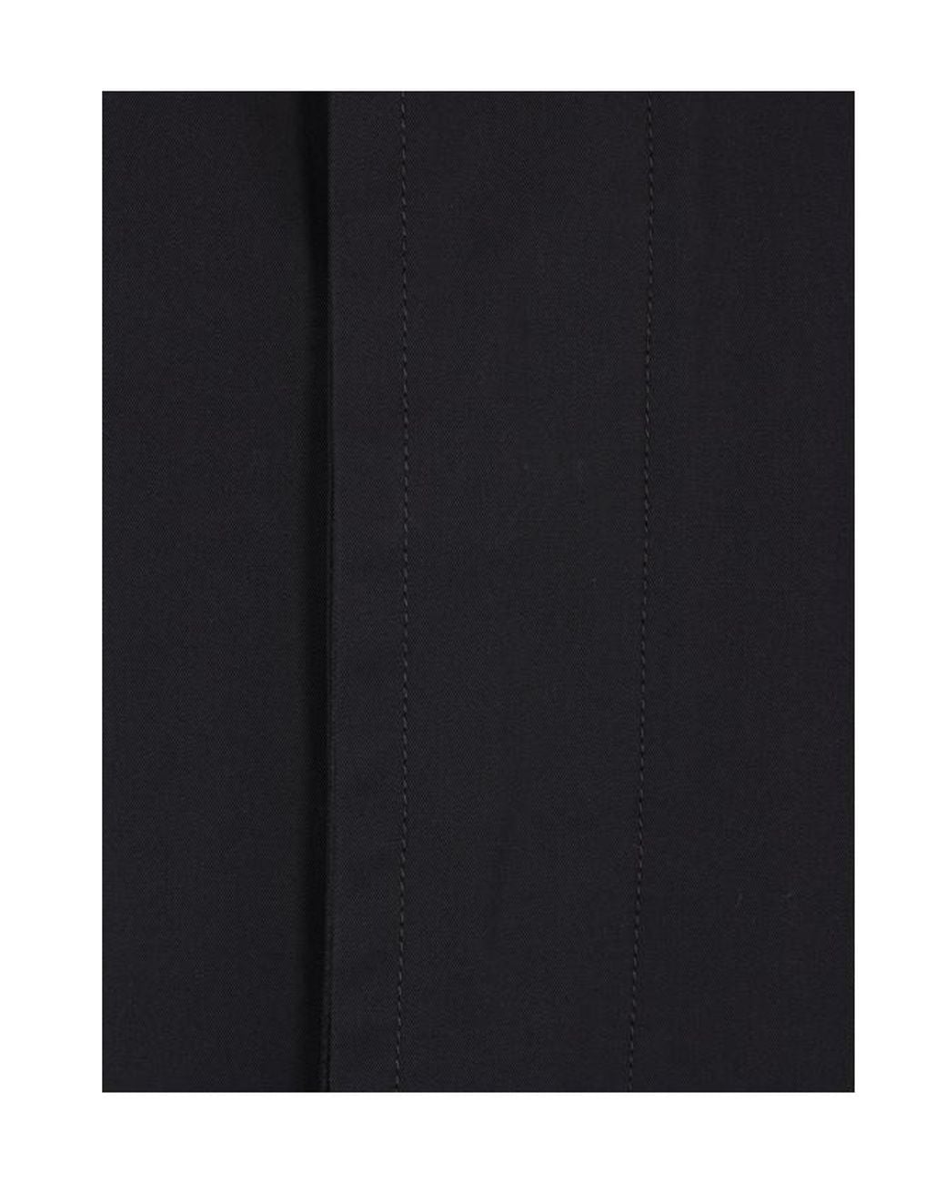 MM6 by Maison Margiela Black Water-Repellent Gabardine Trench Coat