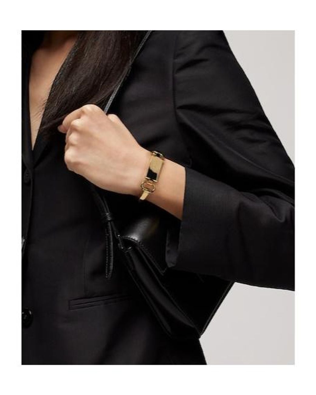 Gucci Metallic Horsebit Motif Bangle Bracelet for men
