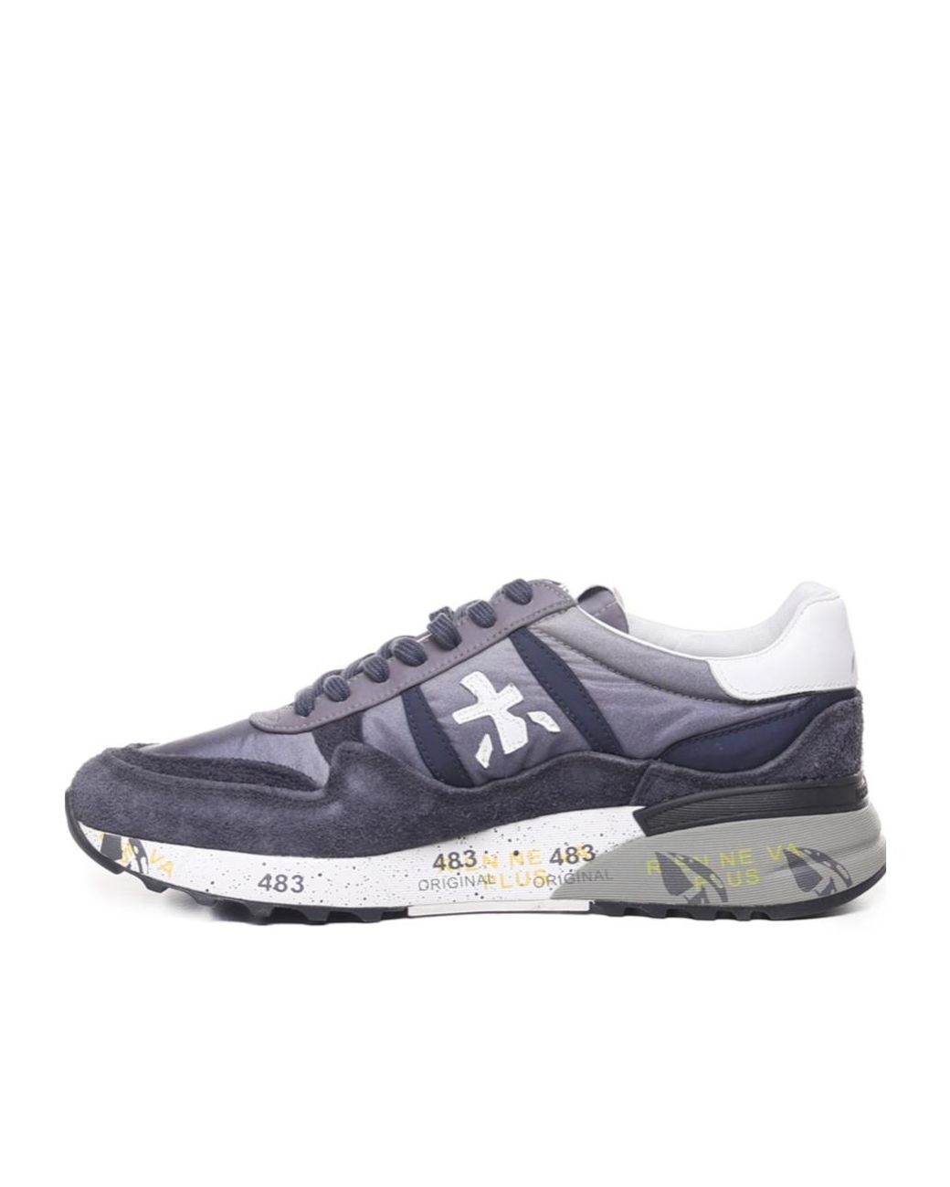 Premiata Blue Round-Head Sneakers for men