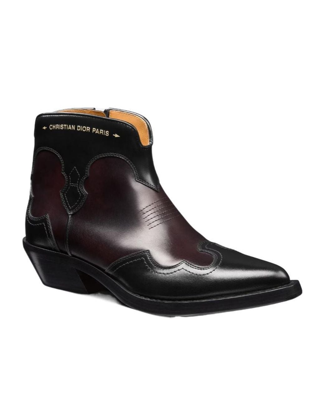 Dior Black Christian Pointed Toe Zip-Up Boots
